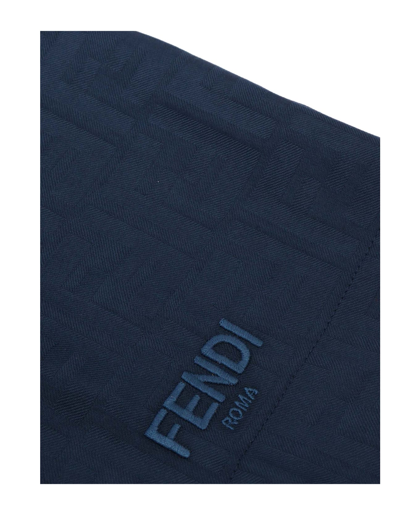Fendi Ff Cotton Shorts - MULTICOLOR