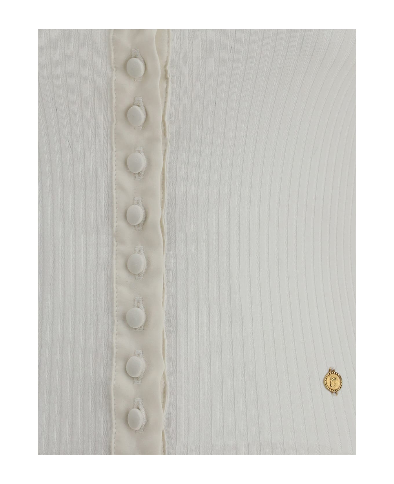 Chloé Cotton Cardigan With Button Fastening - WHITE