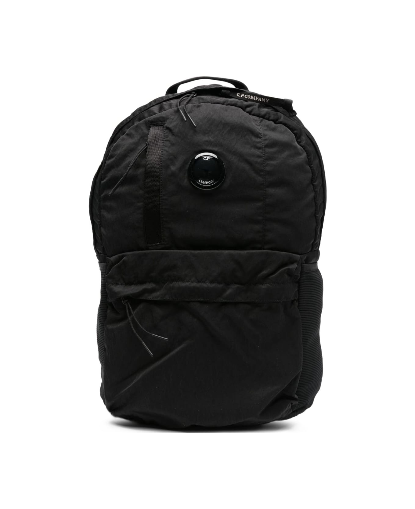 C.P. Company Logo Nylon Backpack - Black
