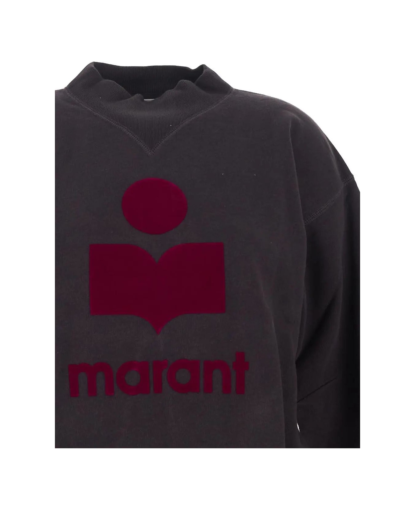 Marant Étoile Moby Sweatshirt - Faded Night/fuchsia