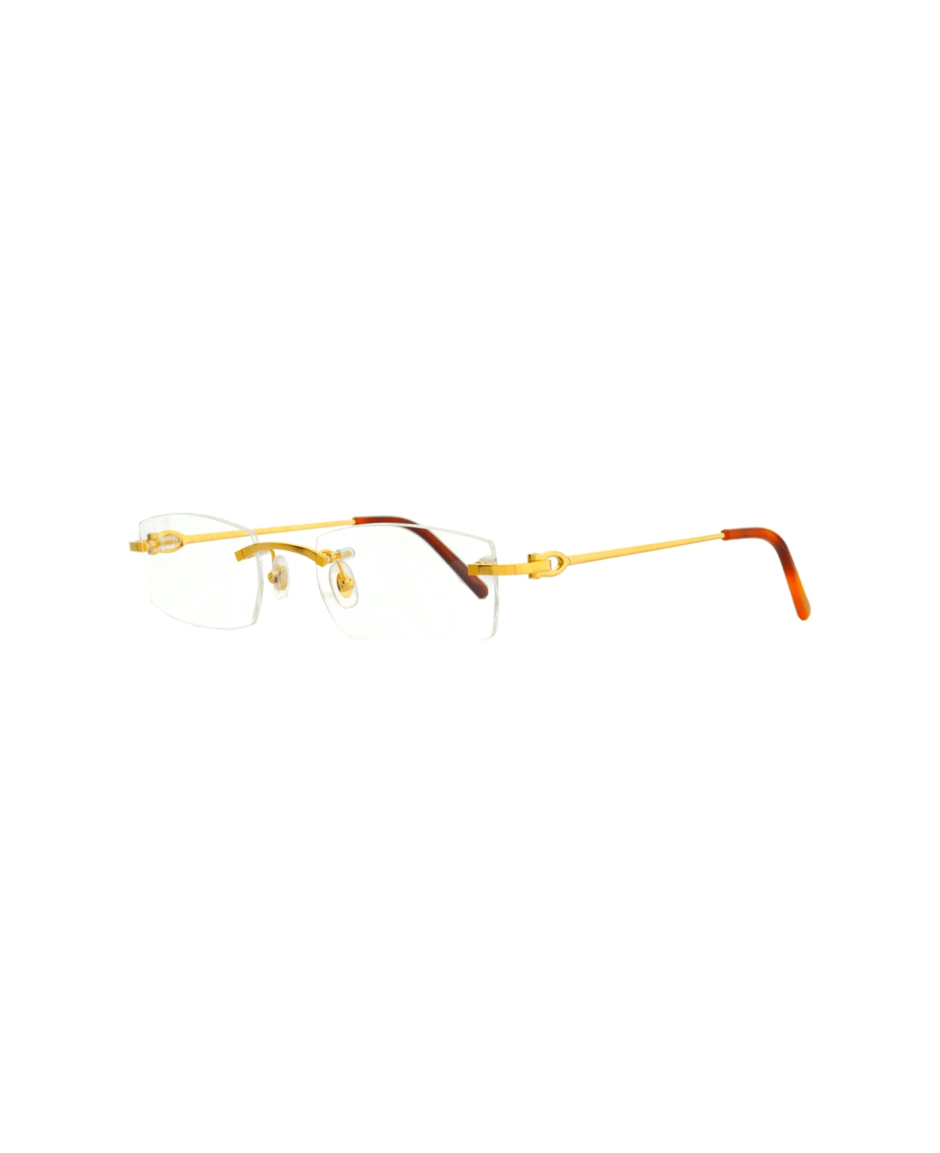 Cartier Eyewear Ct0045O 002 Glasses - Gold アイウェア