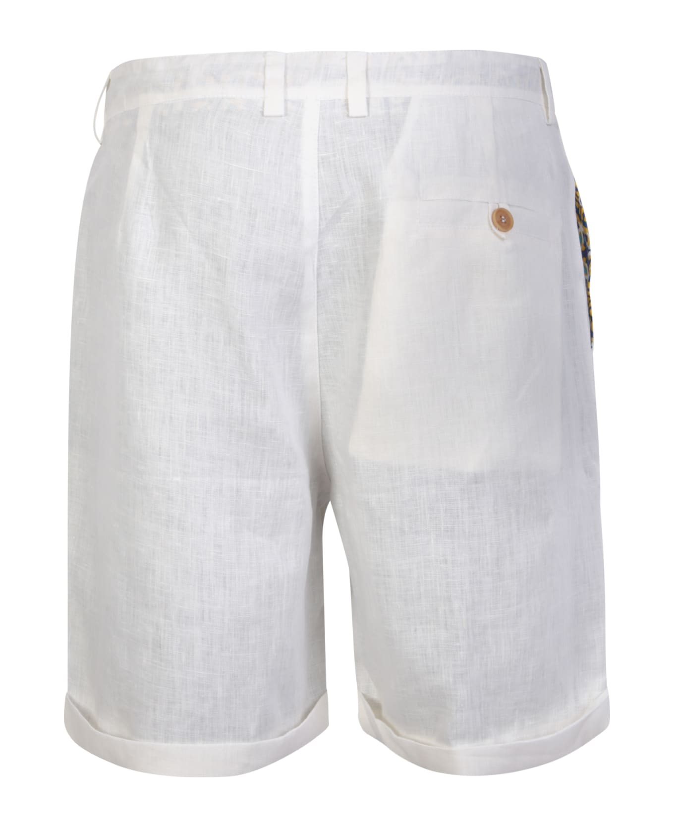 Peninsula Swimwear Marzamemi Linen White Shorts - White