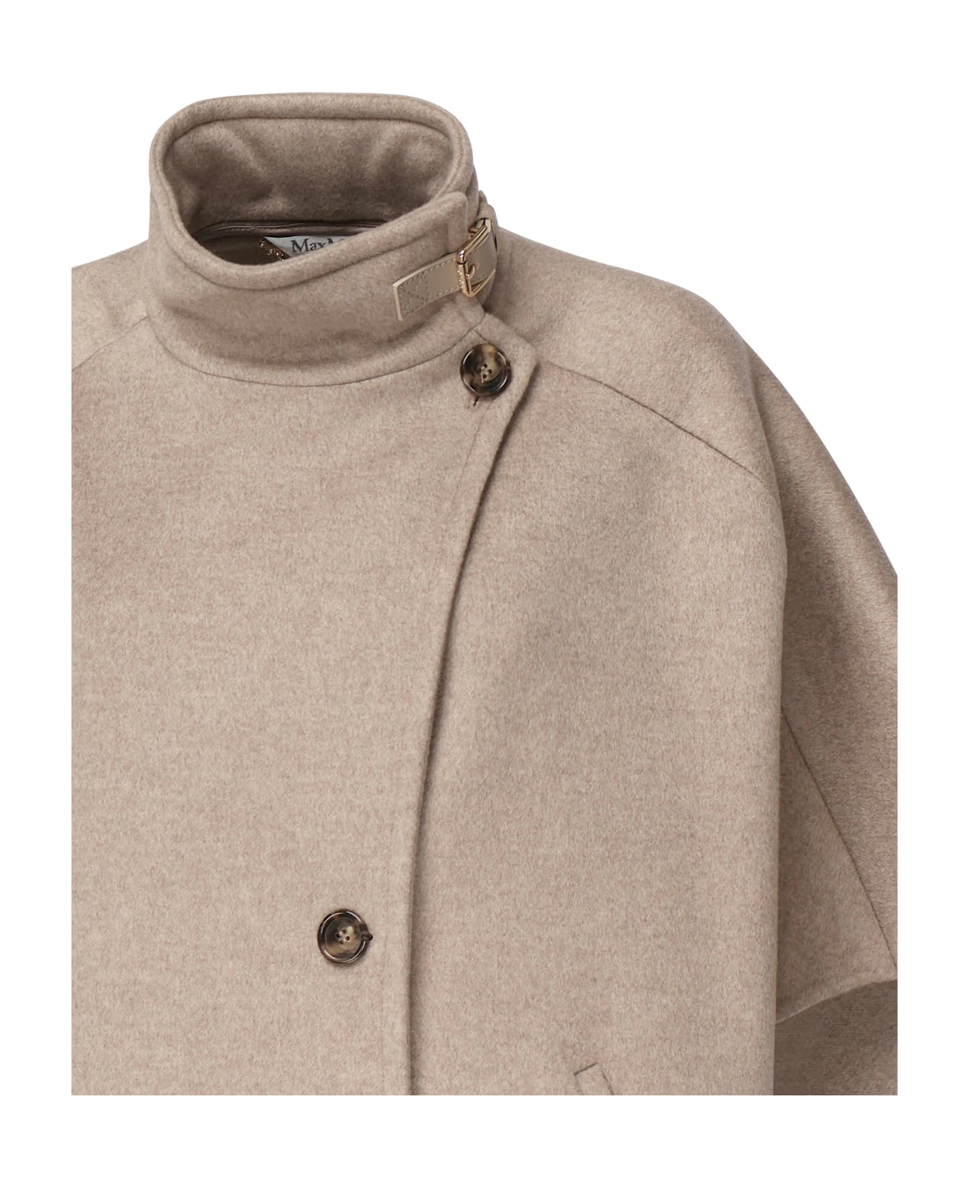 Max Mara Lightweight Cashmere Drap Cape - Beige コート