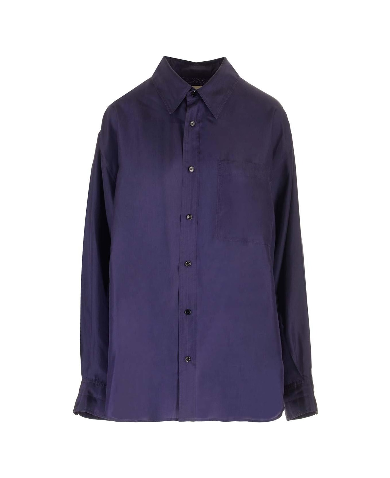 Lemaire Buttoned Long-sleeved Shirt - PURPLE