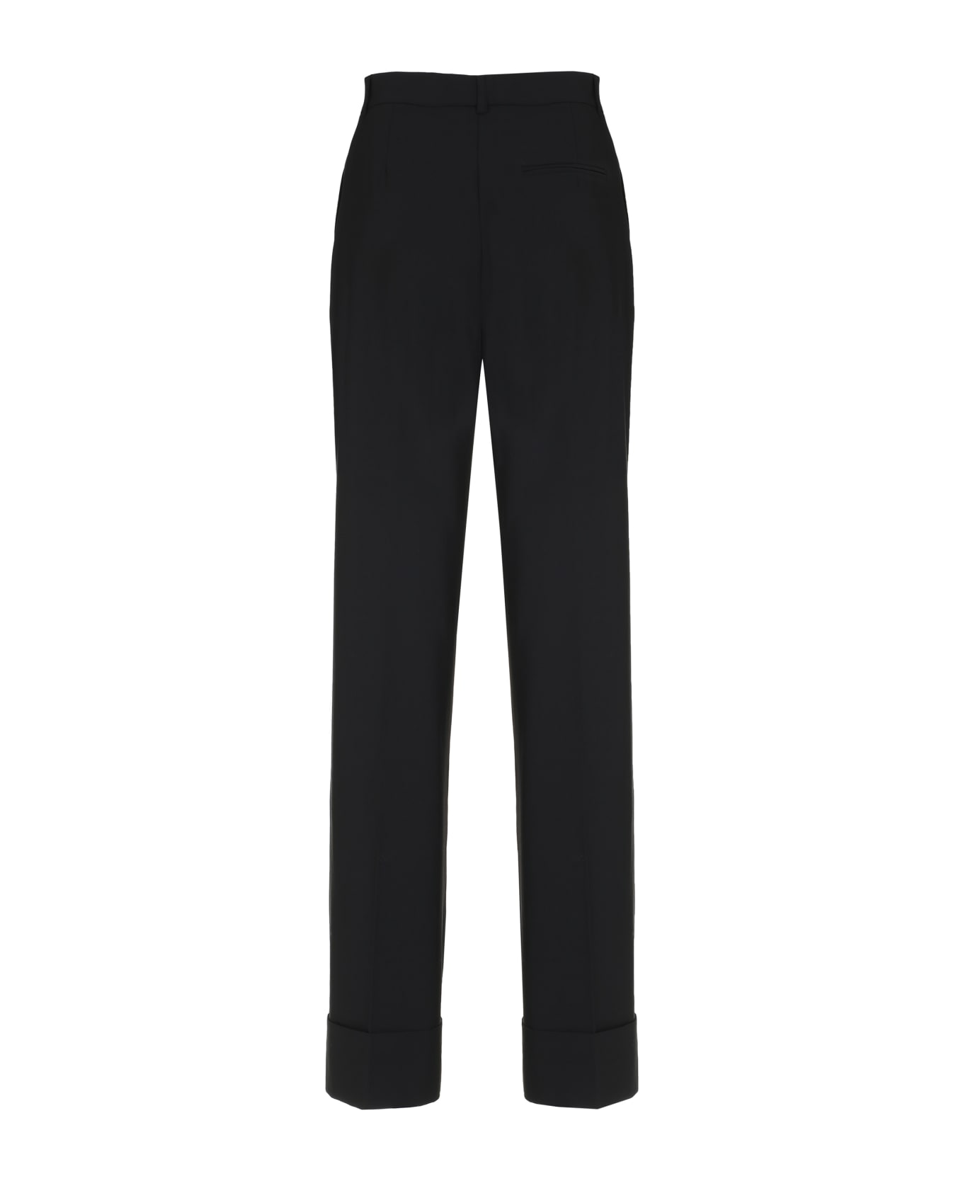 The Andamane Wool Blend Trousers - black