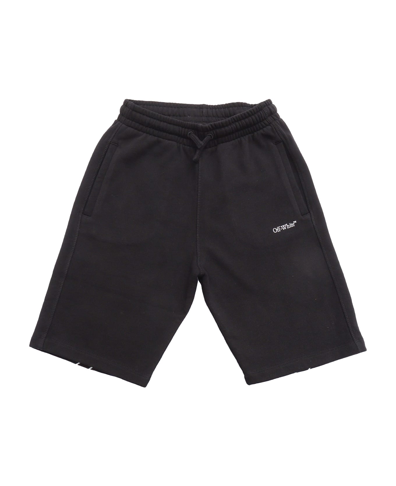 Off-White Bookish Diag Sweatshort Black - White - BLACK
