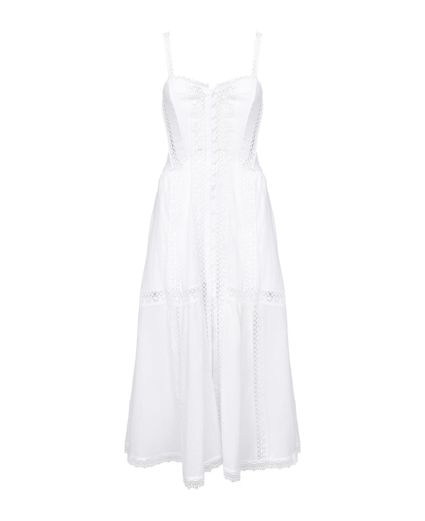 Charo Ruiz Dafelle Long Dress - White