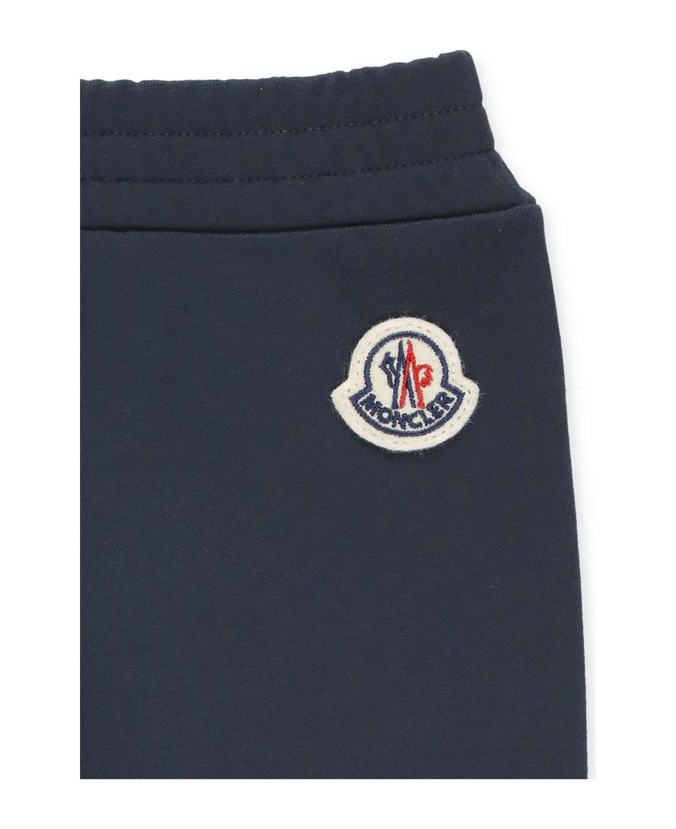 Moncler Sweatpants With Logo - Blue ボトムス