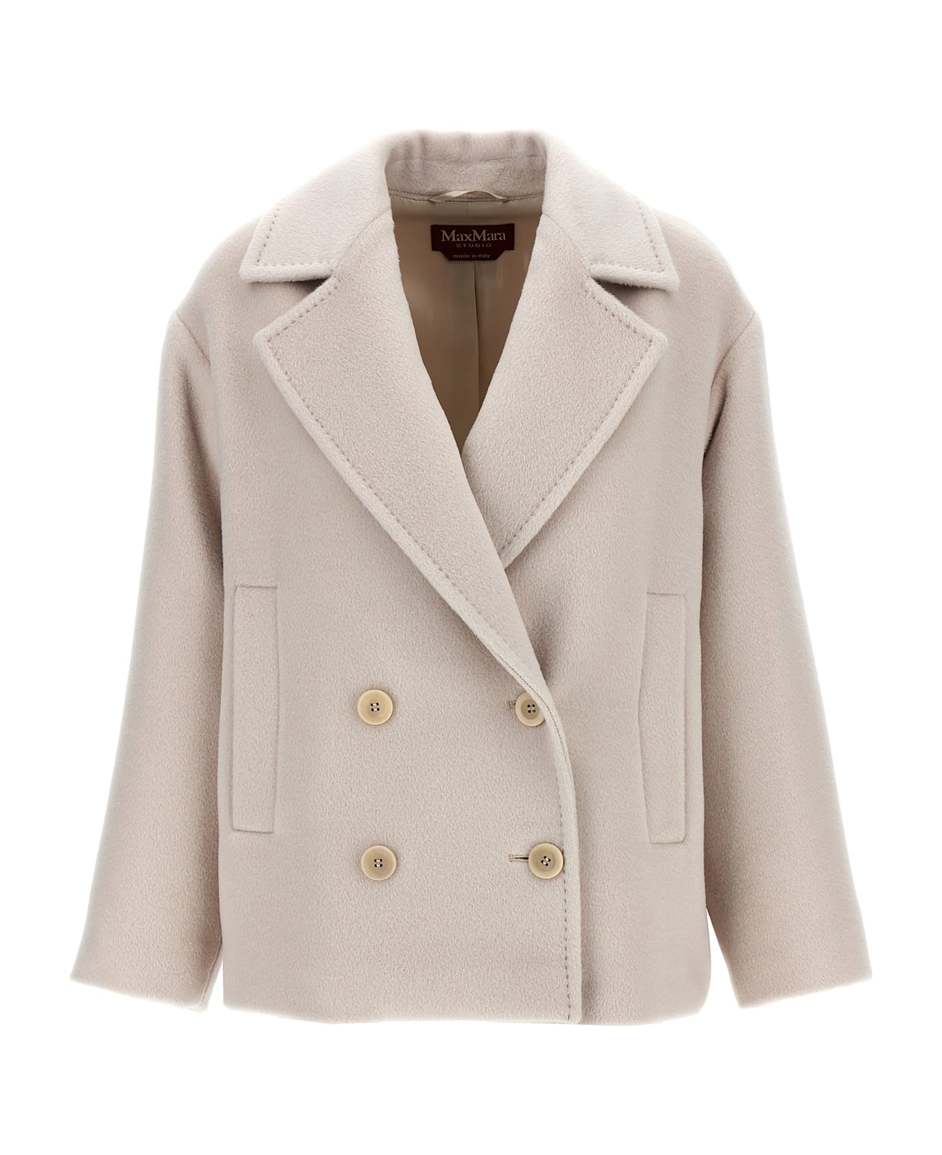 Max Mara Studio 'filovia' Coat - Beige コート