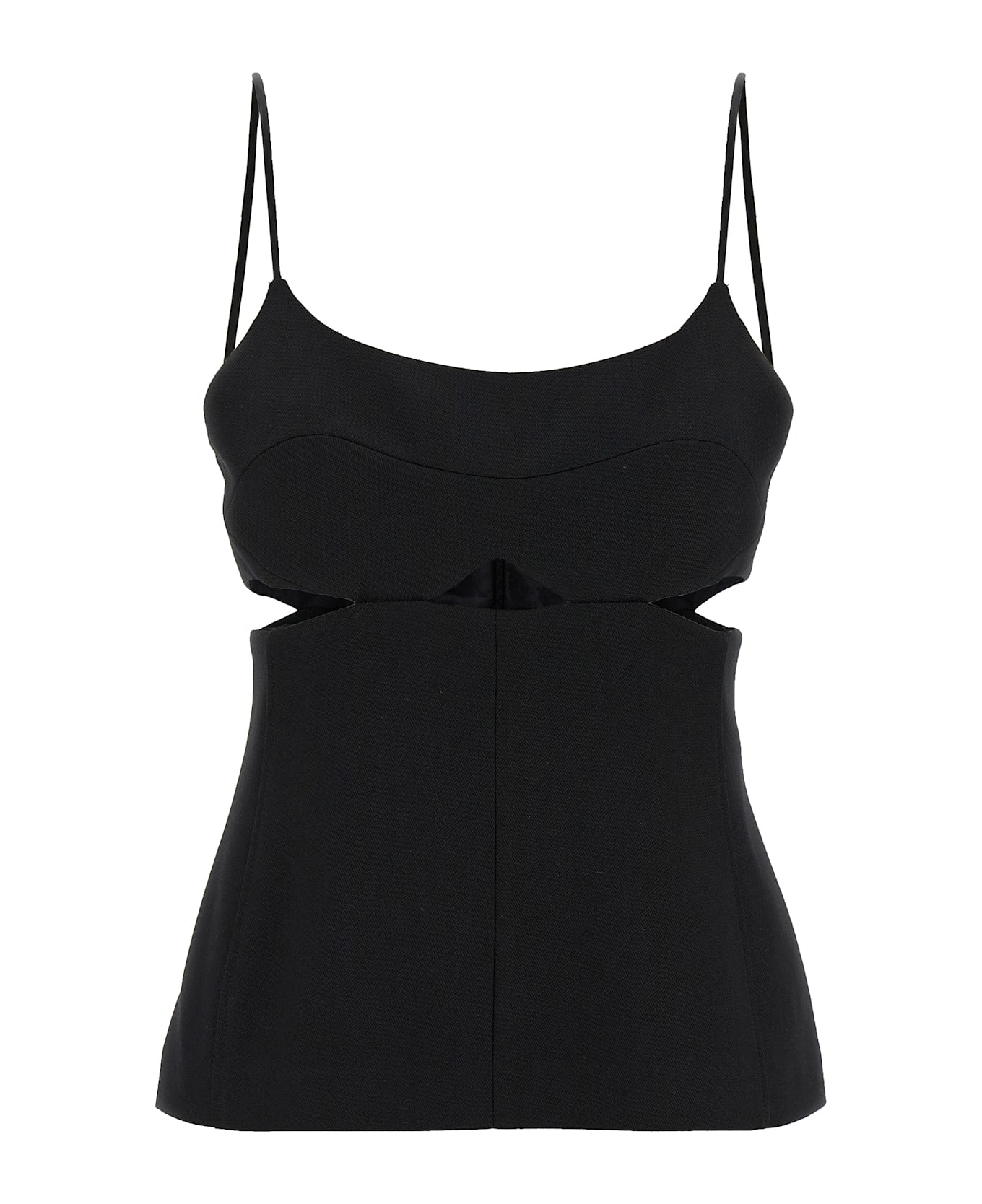 Victoria Beckham 
cut-out Cami
 Top - Black  
