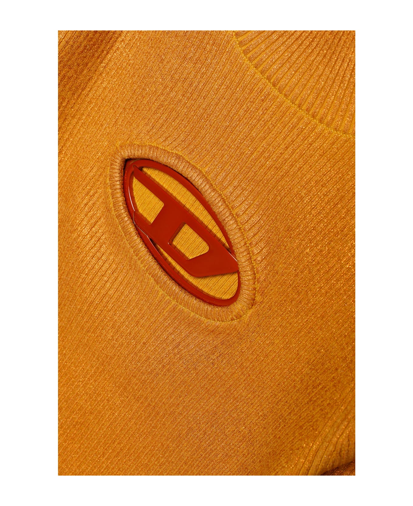 Diesel Kmarcella Knitwear Metallic Effect Ribbed Knit - Arancione ニットウェア＆スウェットシャツ