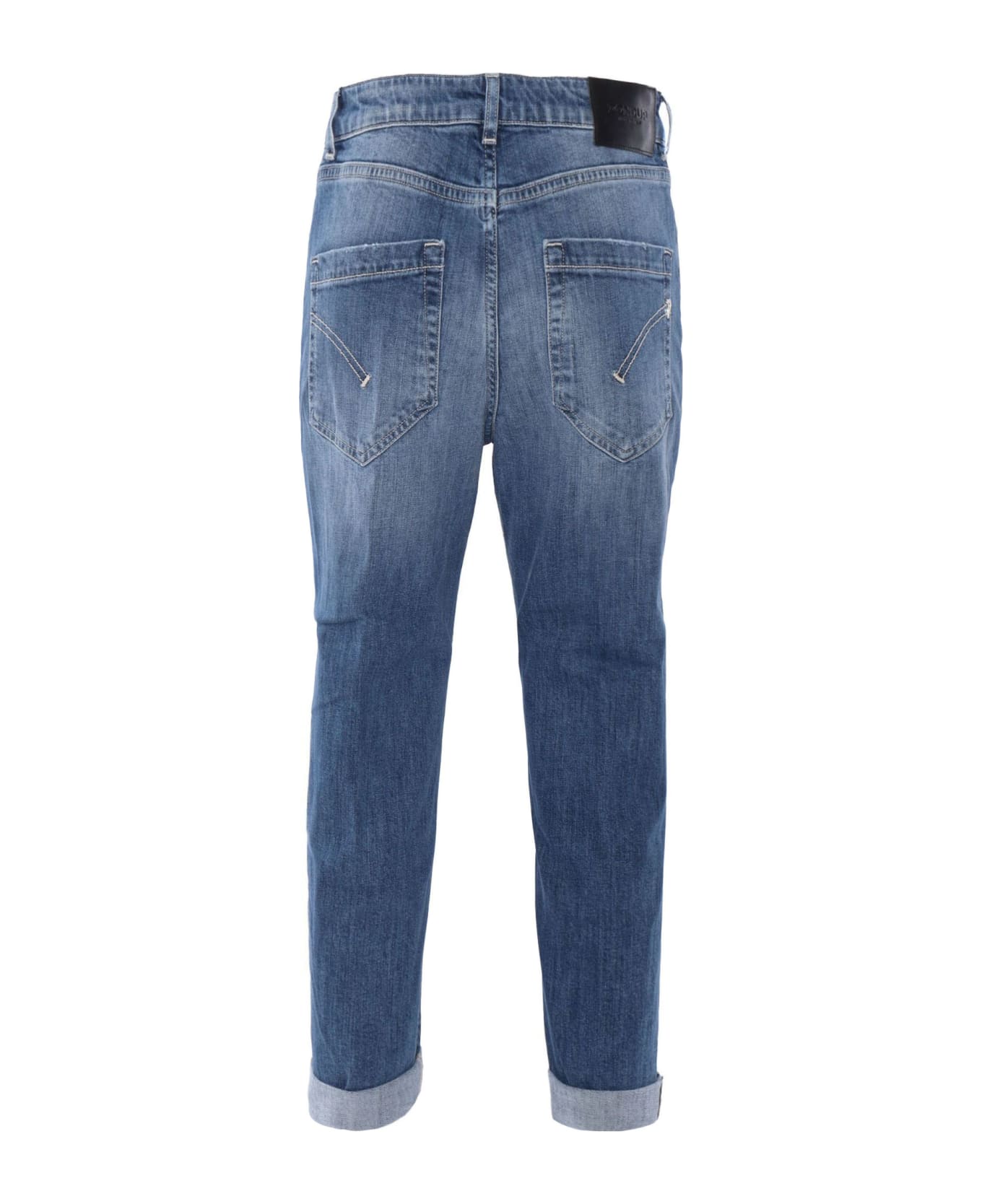 Dondup Indigo Blue Cotton Blend Jeans - Blue