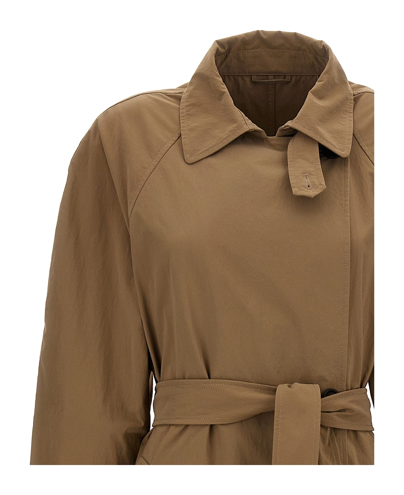 Brunello Cucinelli Techno Canvas Trench Coat - Beige