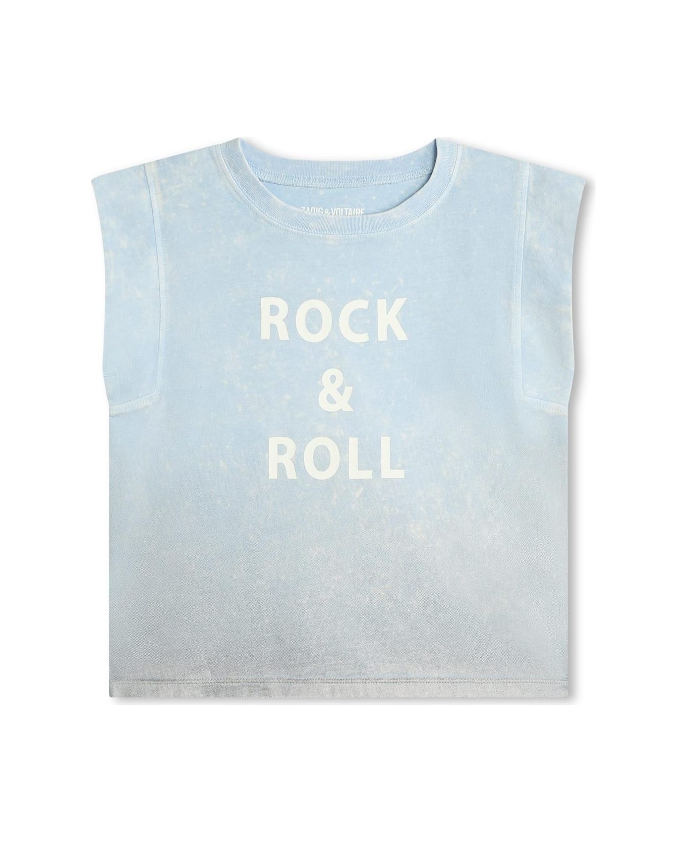 Zadig & Voltaire T-shirt Con Stampa - Light blue Tシャツ＆ポロシャツ