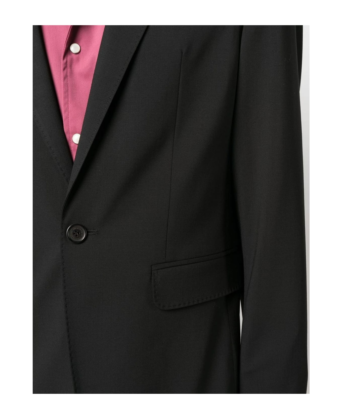 Dsquared2 Black Virgin Wool Blend Single-breasted Suit - Nero