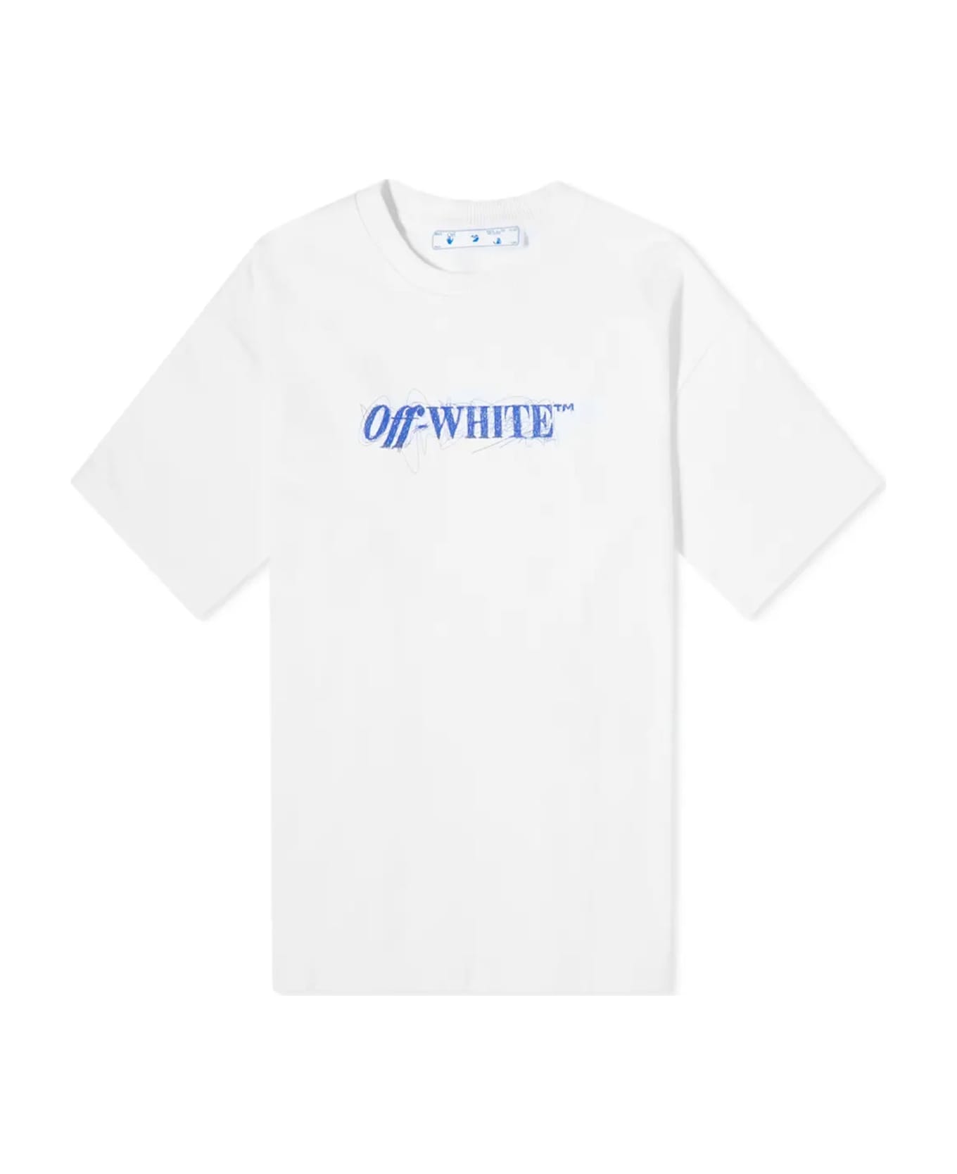 Off-White Cotton Logo T-shirt Dress - White