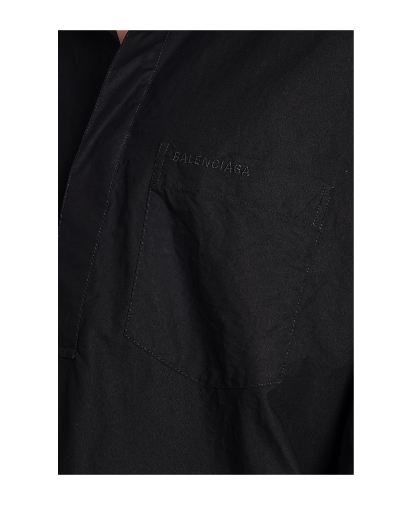 Balenciaga Blouse In Black Cotton - black