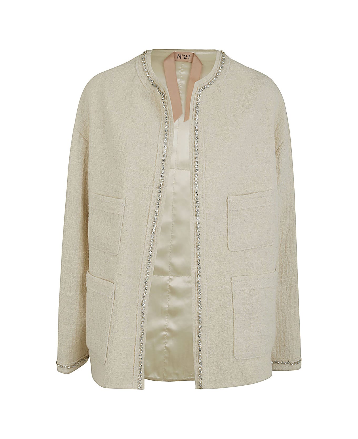 N.21 Oversize Tweed Jacket - Ecru