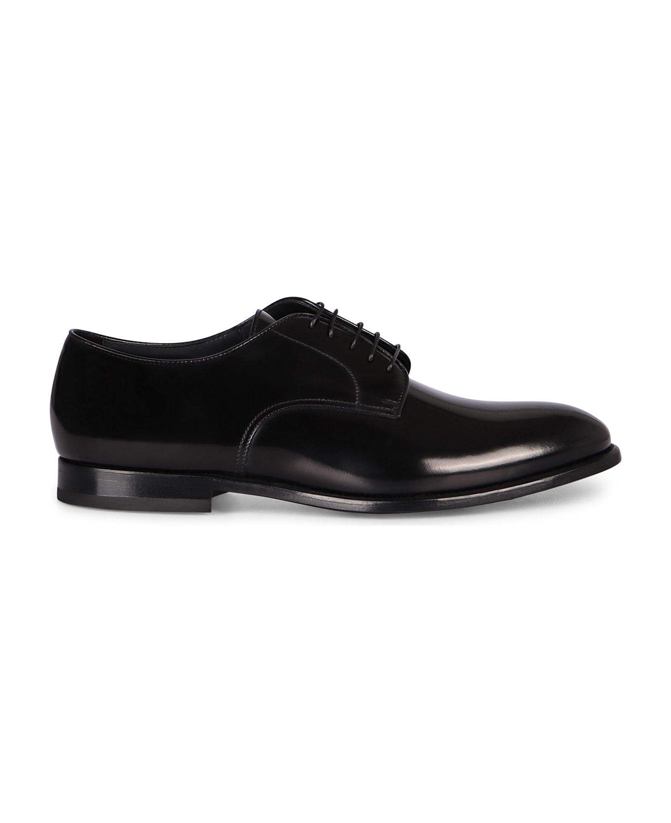 Doucal's Leather Lace-up Shoes - black