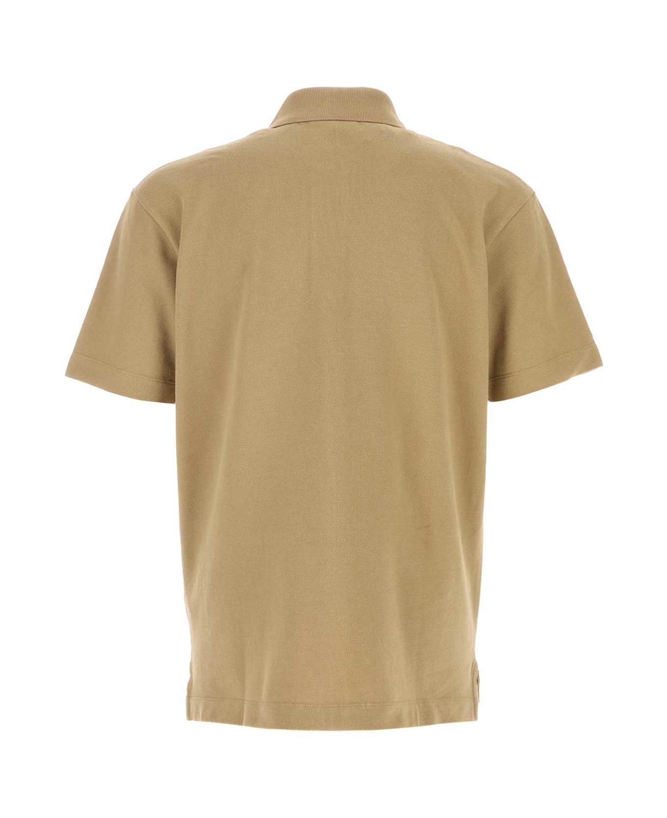 Maison Kitsuné Khaki Piquet Polo Shirt - CARDAMON