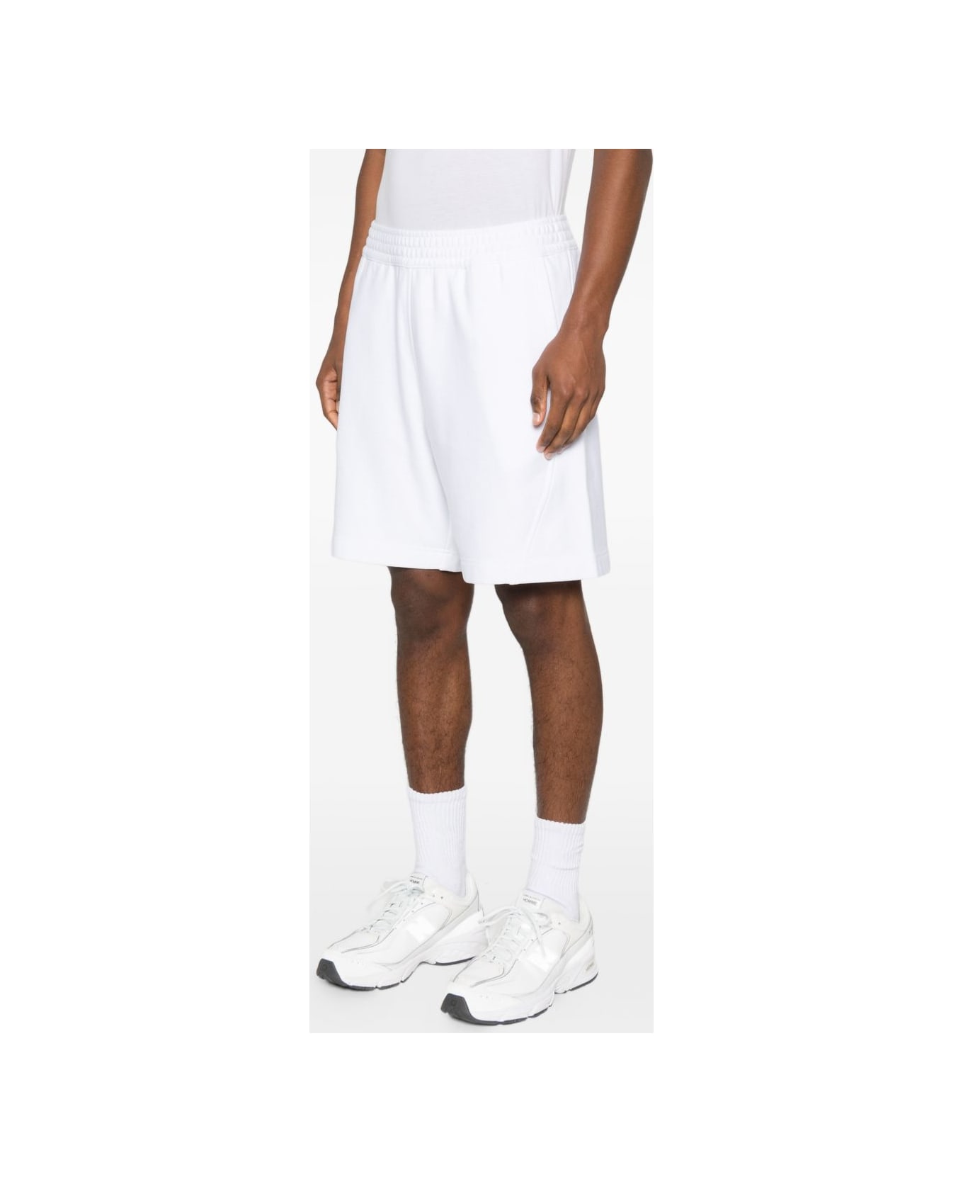 Givenchy Logo Cotton Shorts - White