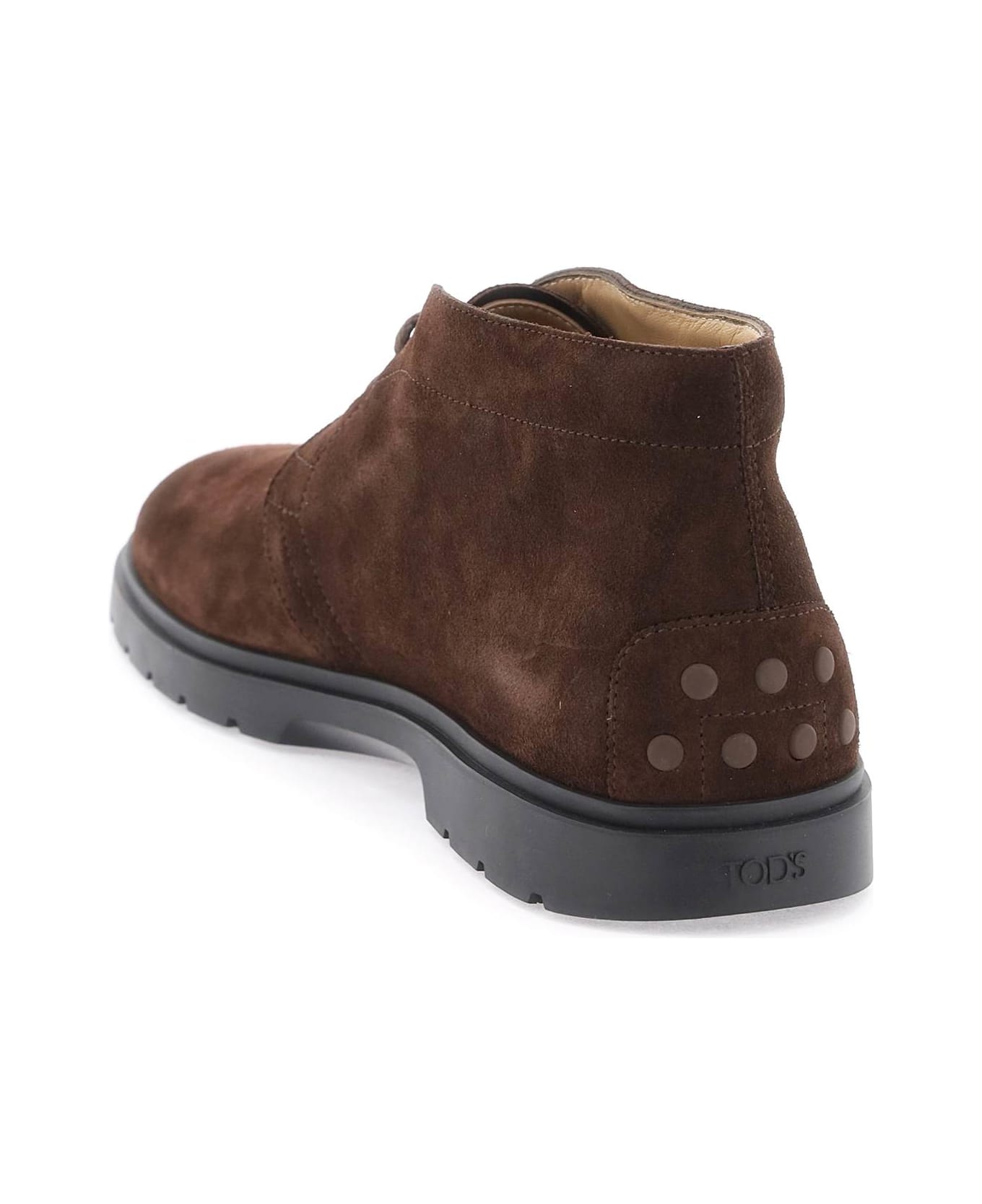 Tod's Suede Leather Ankle Boots - brown