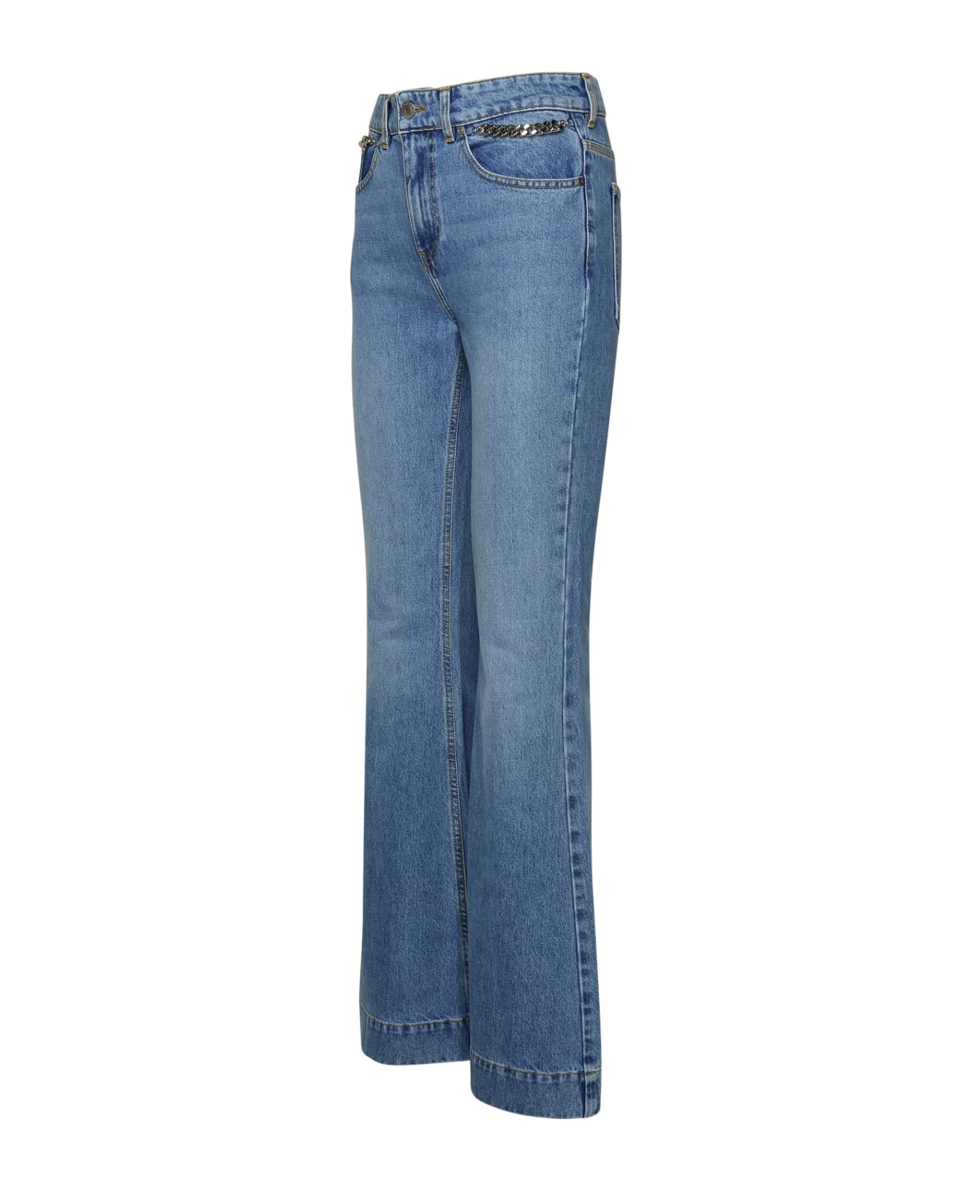 Stella McCartney Falabella Chain Flared Jeans - VINTAGE BLUE