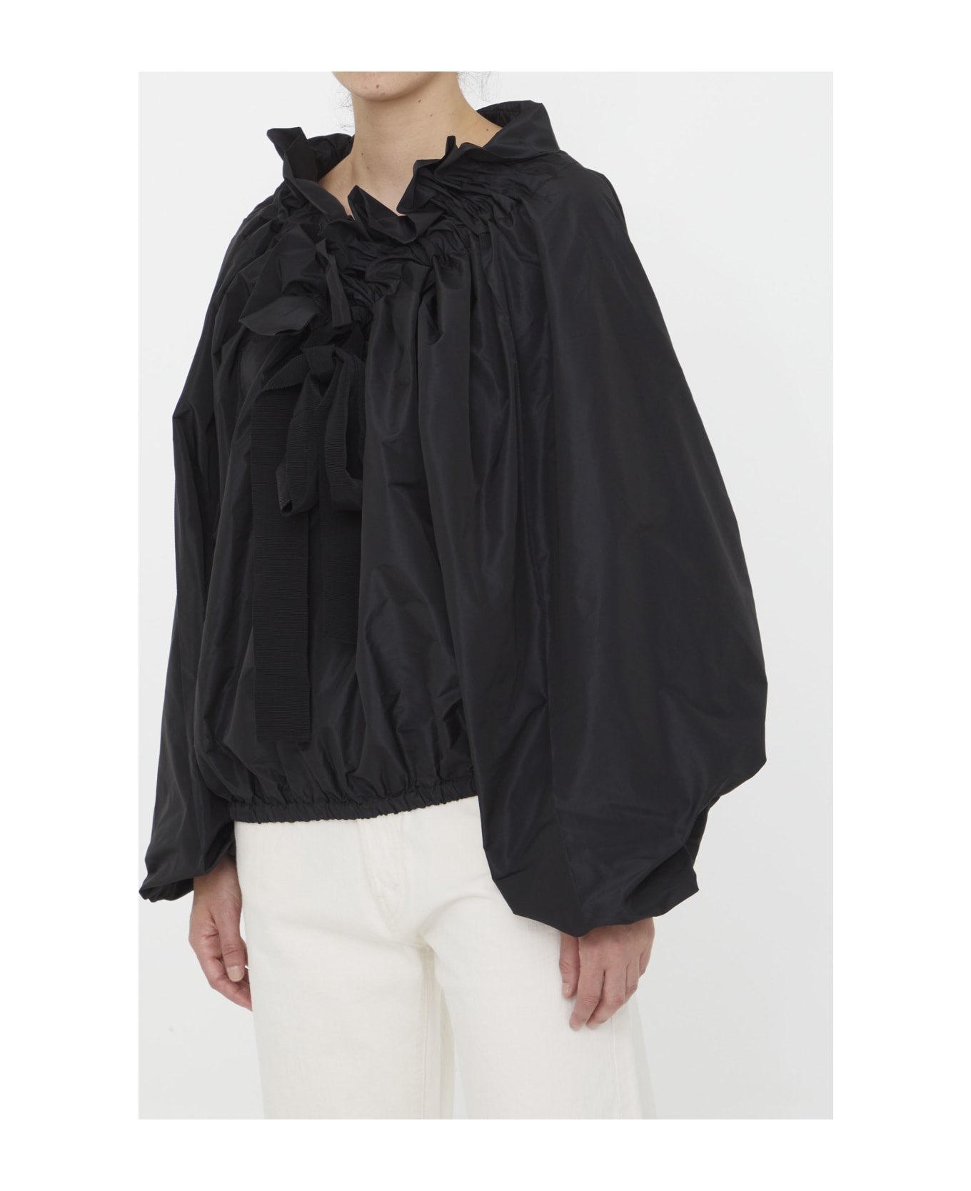 Patou Shirt With Balloon Sleeves - Black ブラウス