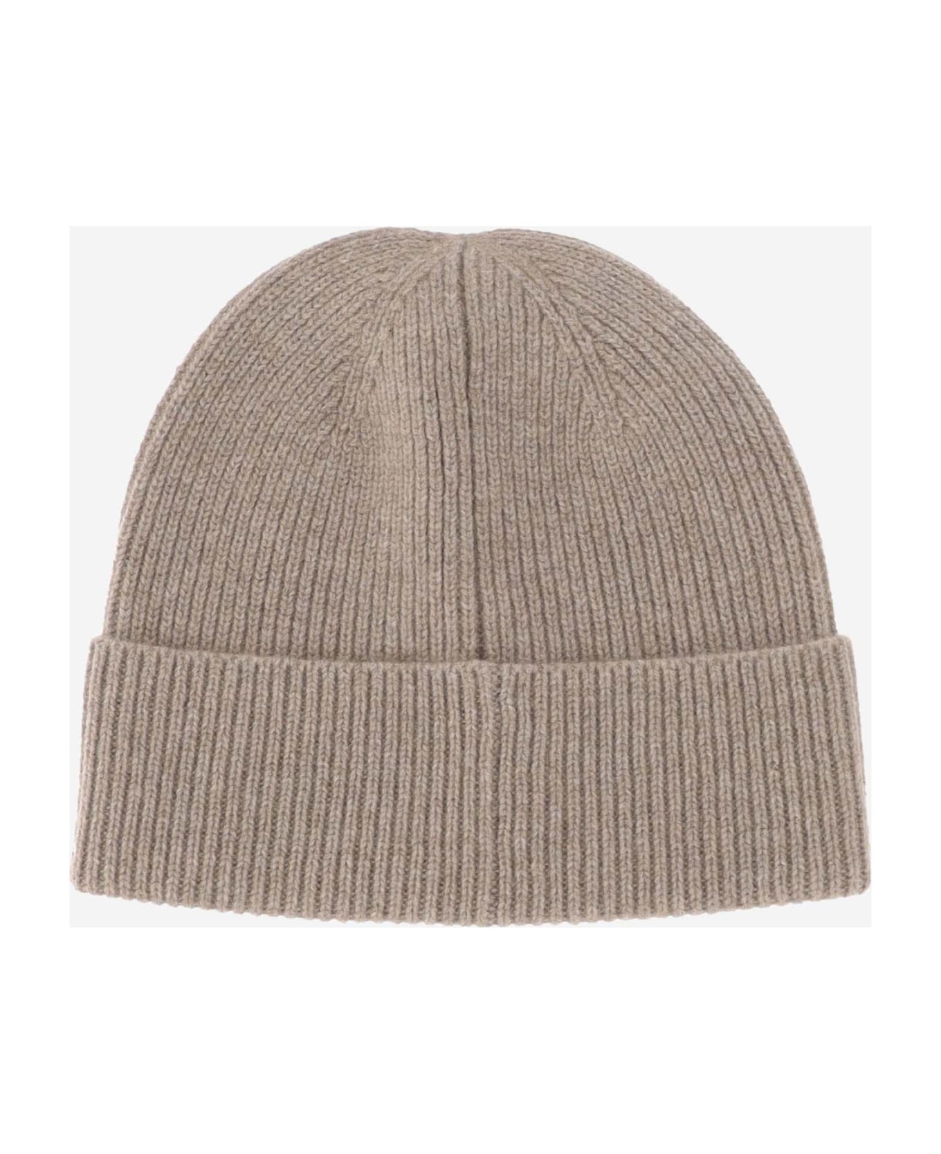 Bonpoint Ribbed Cashmere Beanie - Beige