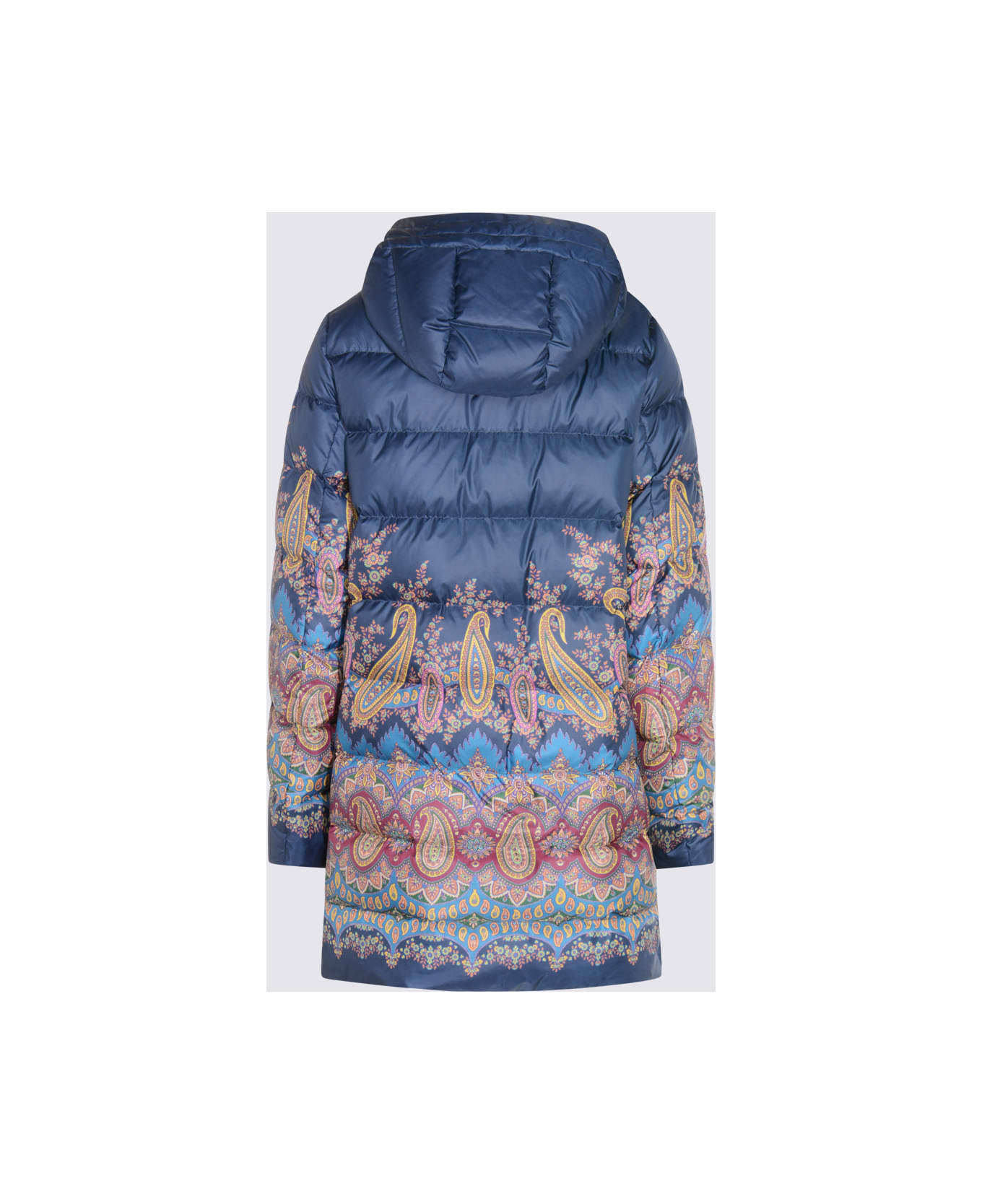 Etro Dark Blue Down Jacket - Blue