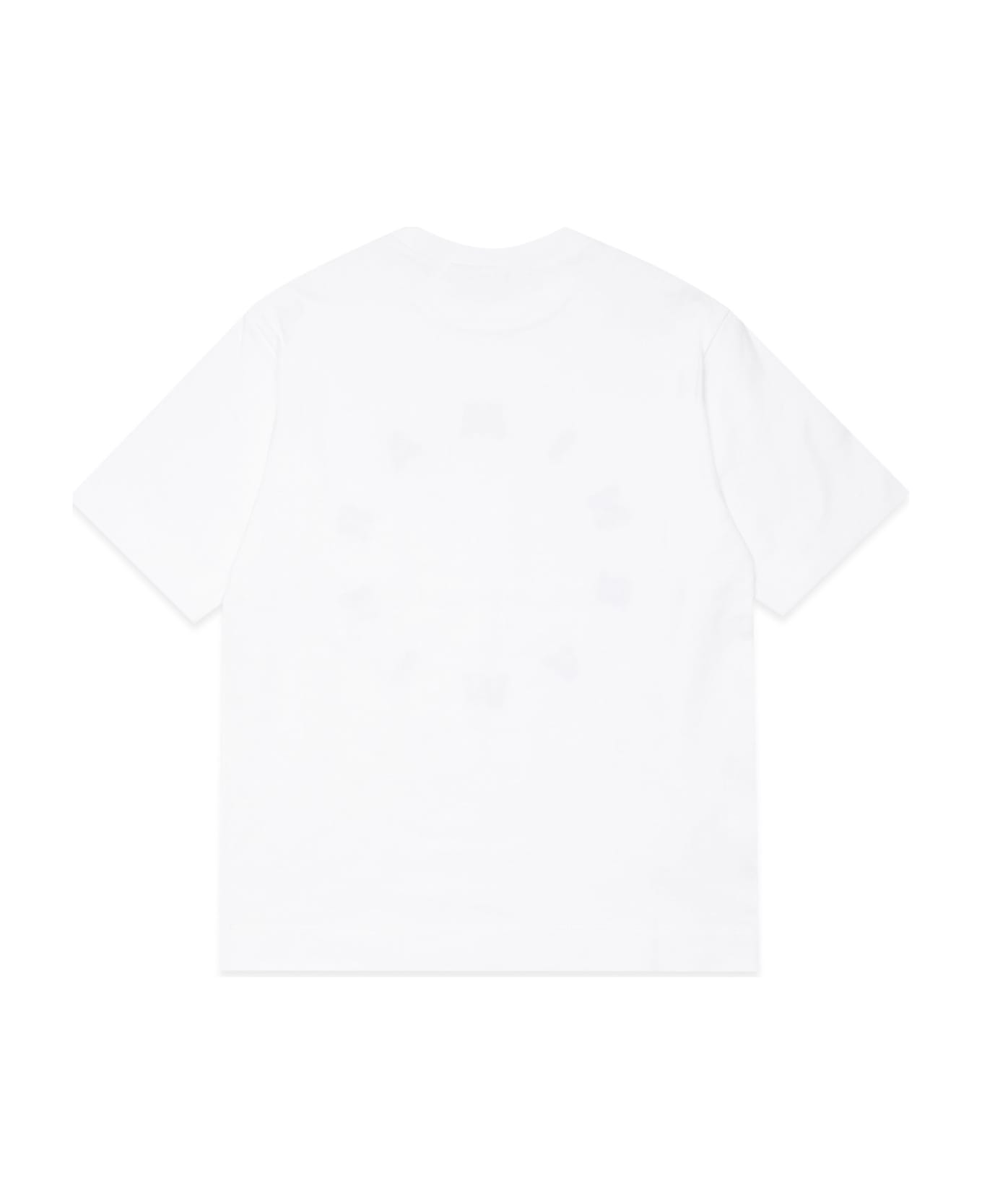 Marni Mt172u T-shirt Marni Round Logo T-shirt - White Tシャツ＆ポロシャツ