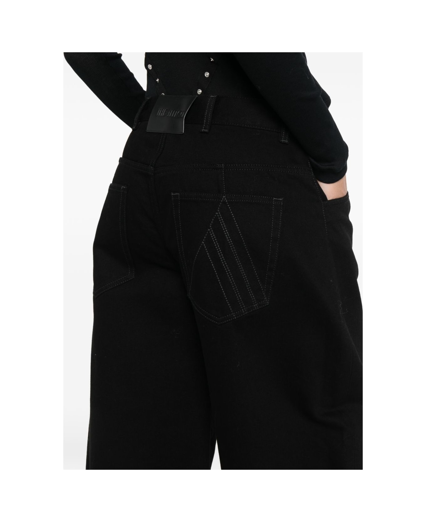 The Attico Denim Cotton Jeans - Black