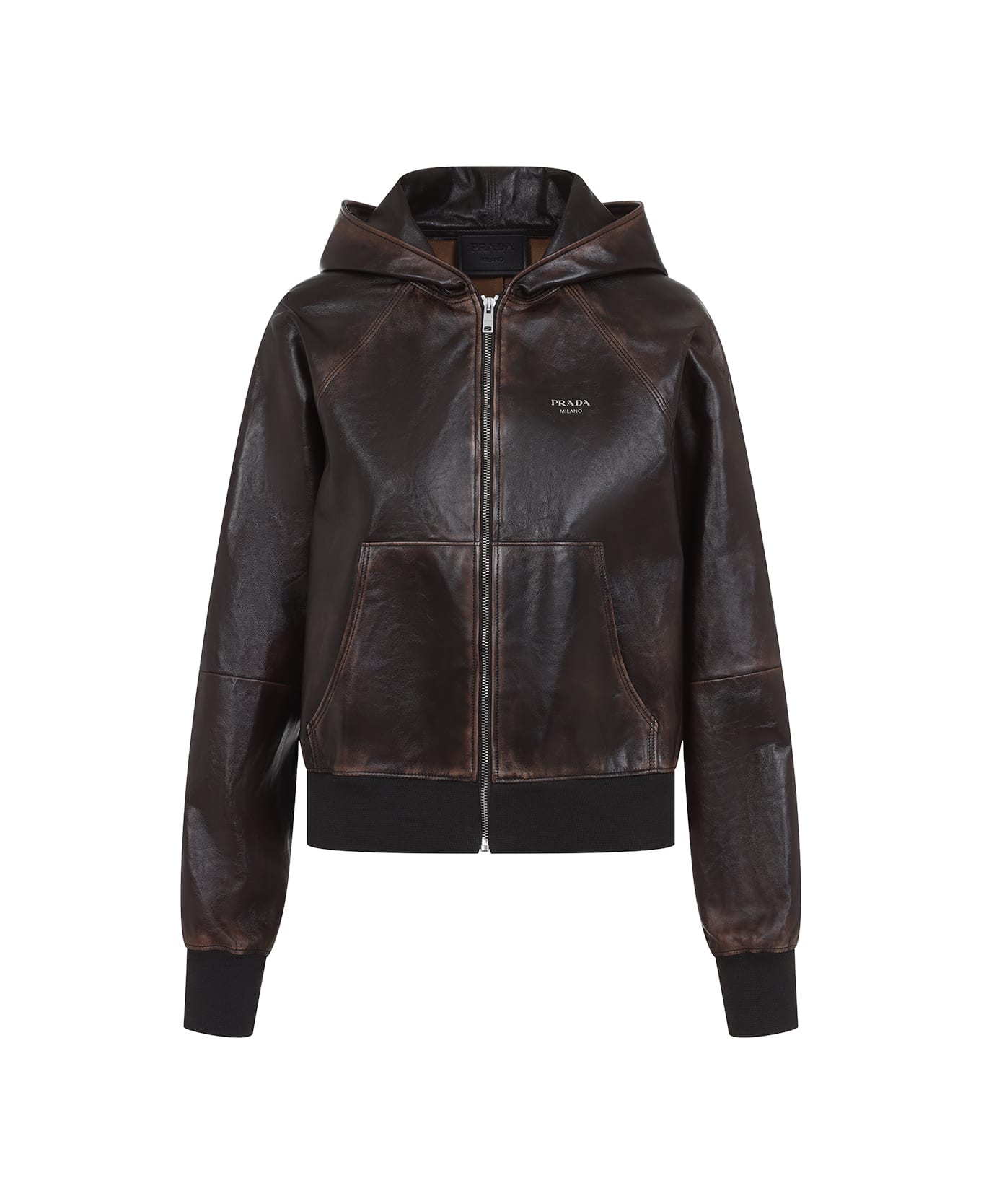 Prada Lamb Leather Jacket - Moro
