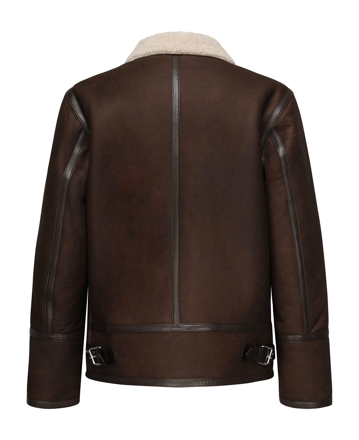 Dondup Shearling Collar Jacket - Brown