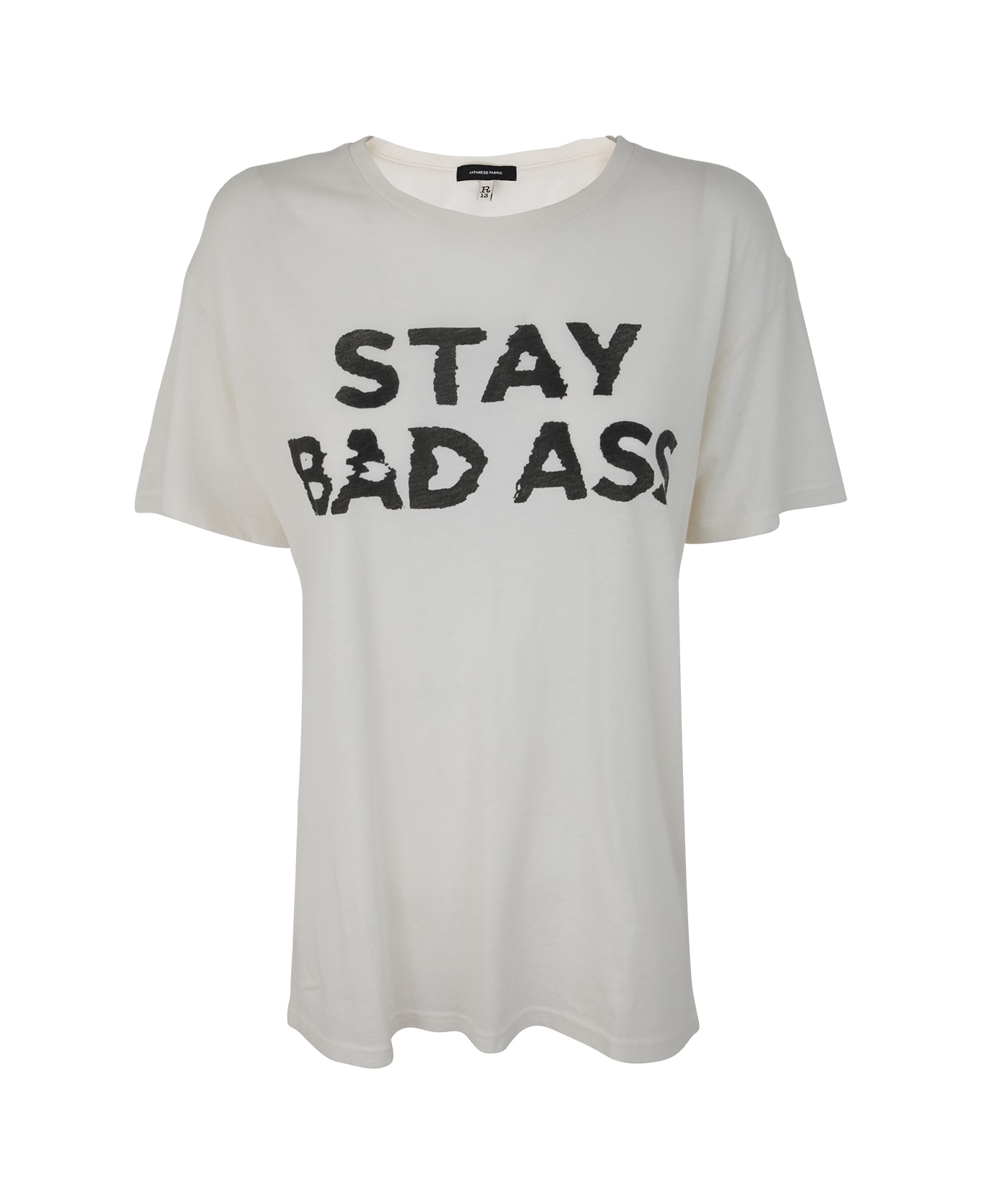 R13 Stay Badass Boy T-shirt - Ecru