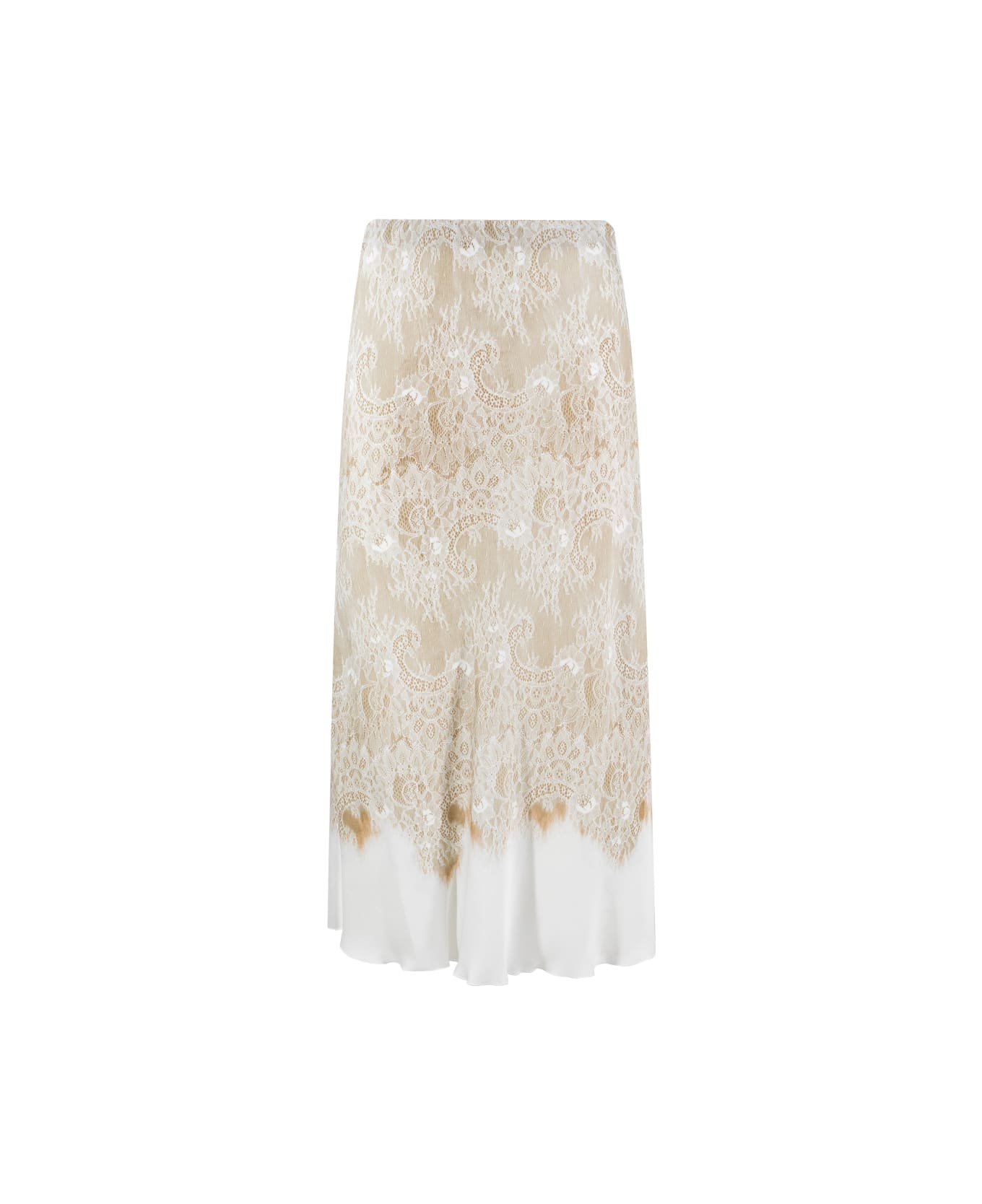 Ermanno Firenze Skirt - SAND DESER/OFF WHI スカート