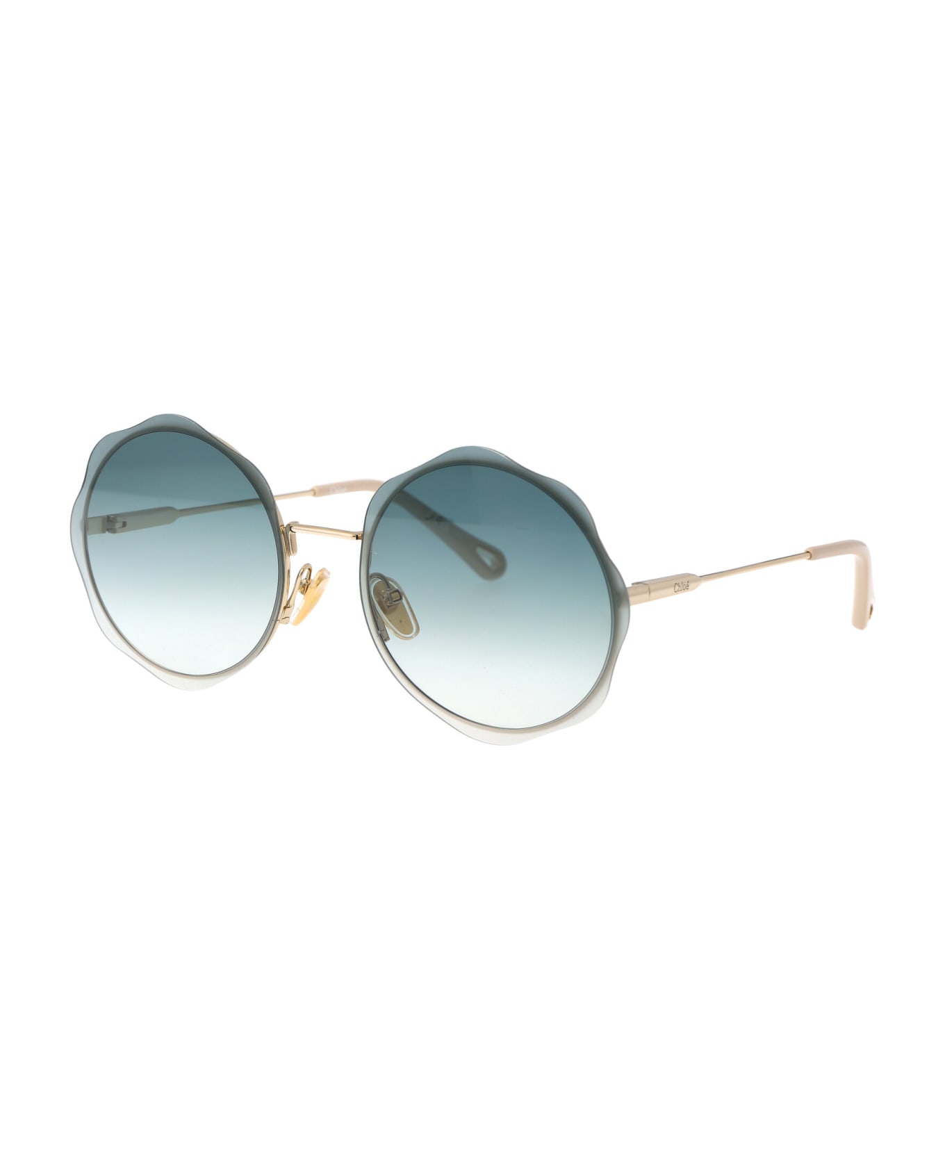 Chloé Eyewear Ch0202s Sunglasses - 002 GOLD GOLD GREEN サングラス