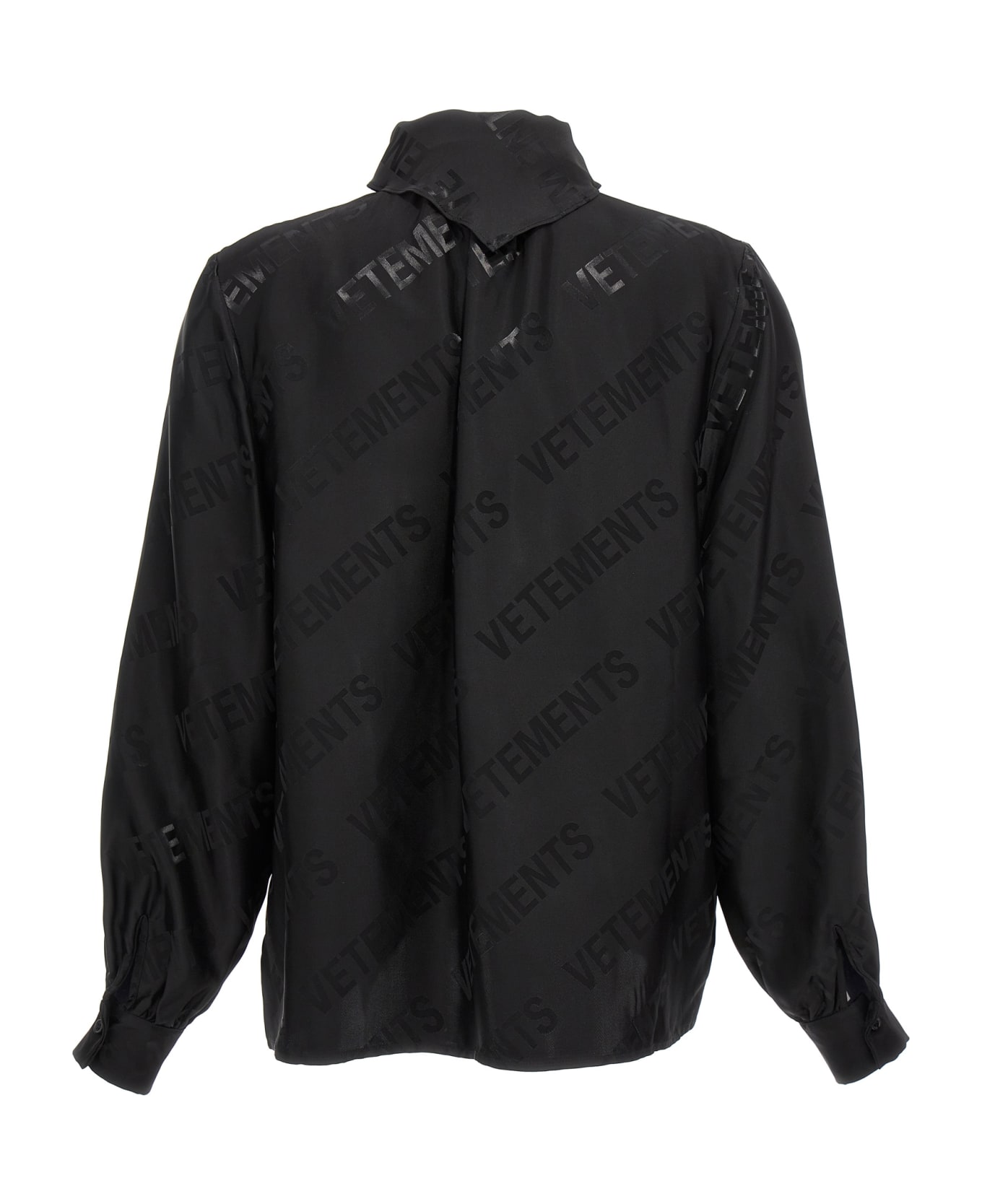 VETEMENTS 'monogram' Blouse - Black  