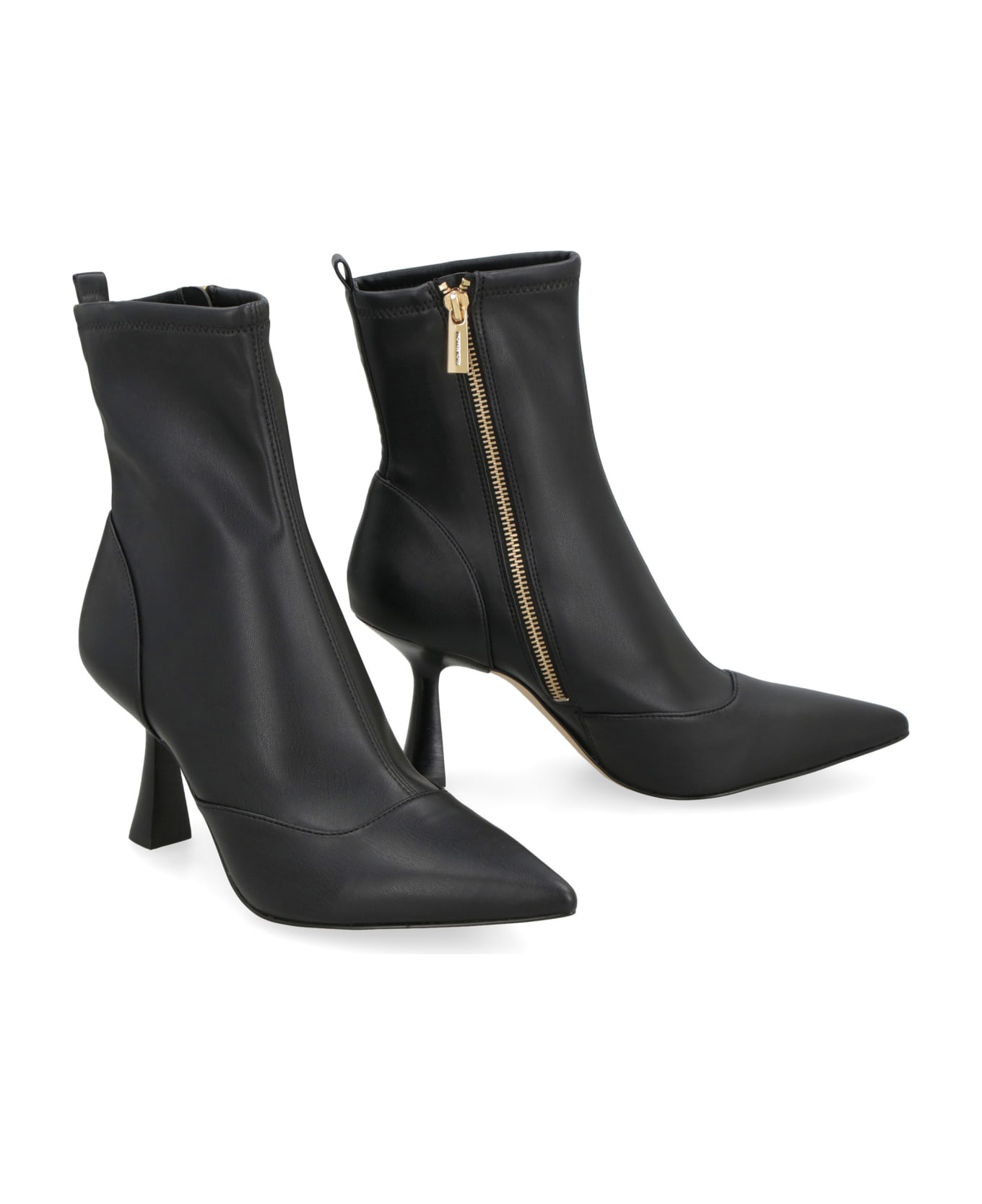 Michael Kors Clara Faux Leather Ankle Boots - Black