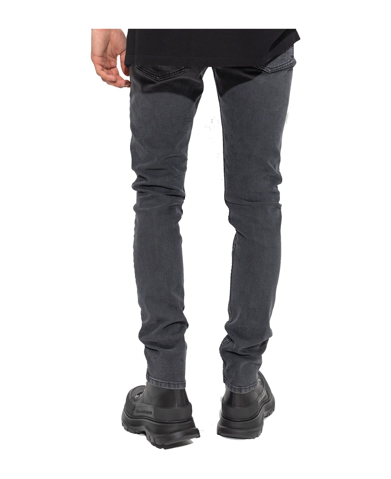 Alexander McQueen Cotton Denim Jeans - Black