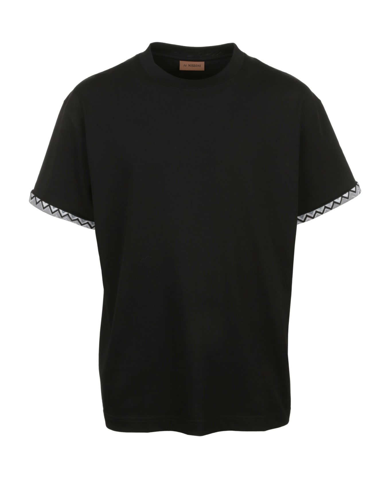 Missoni Short Sleeve Shirt - Dk Black Base With Multicolor Details