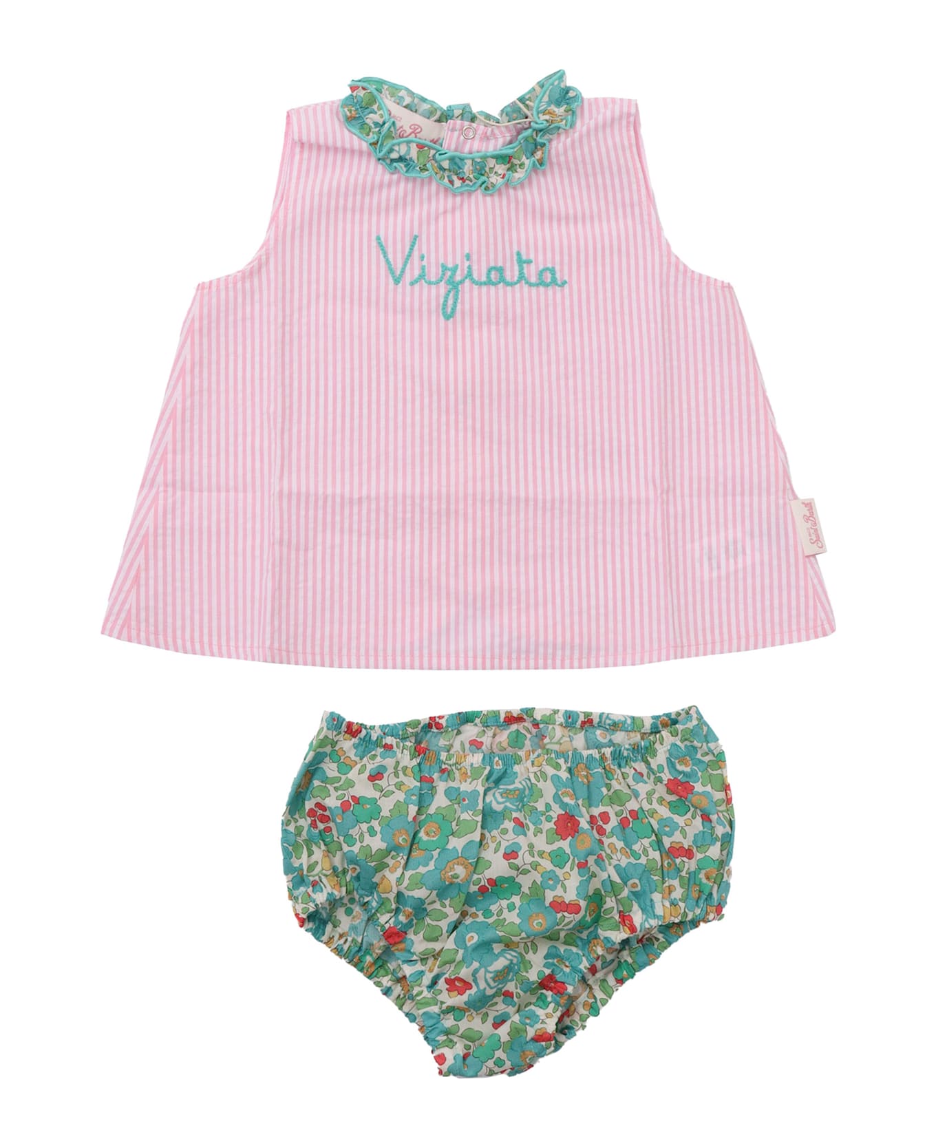 MC2 Saint Barth Enfant Set Top & Culottes - MULTICOLOR