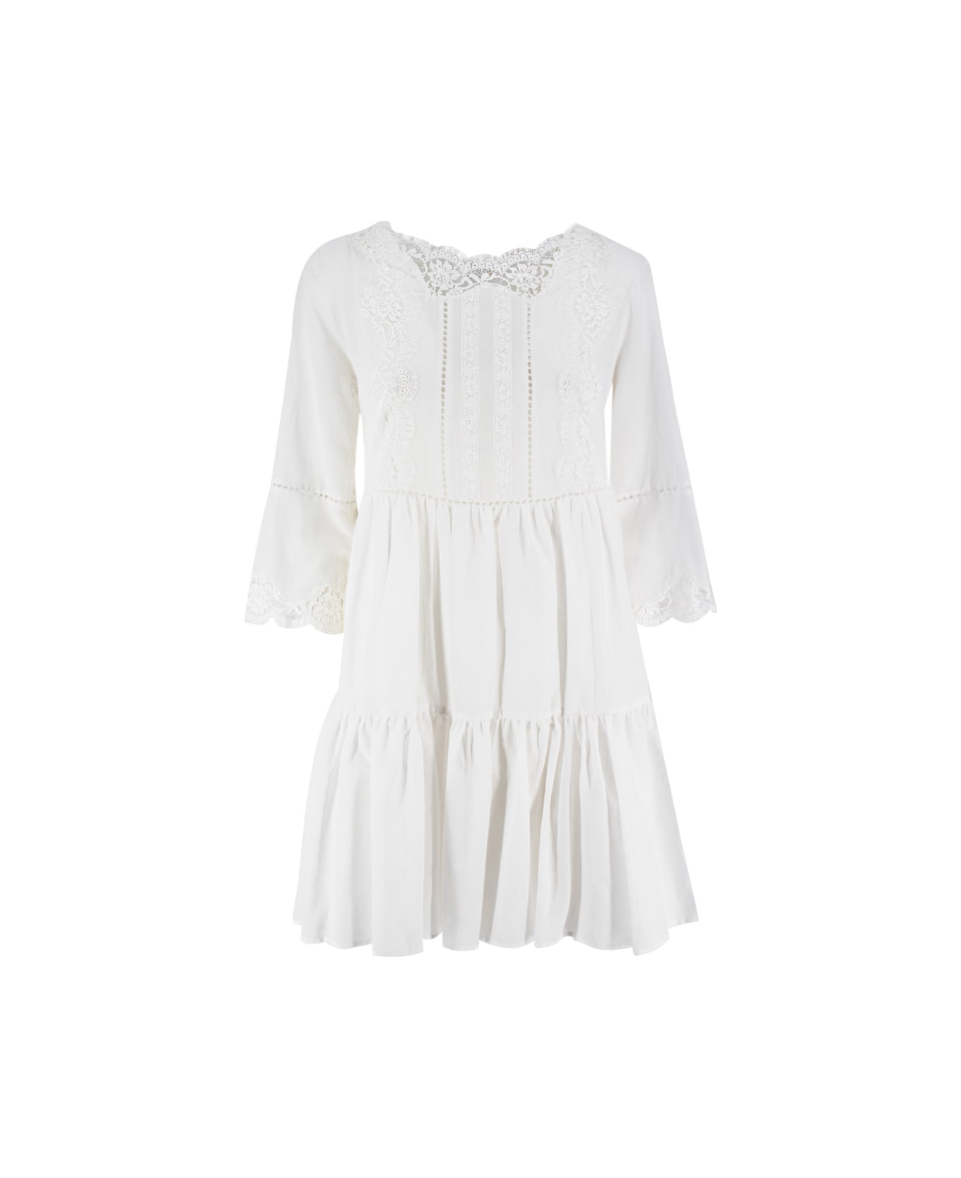 Ermanno Firenze Dress - WHITE