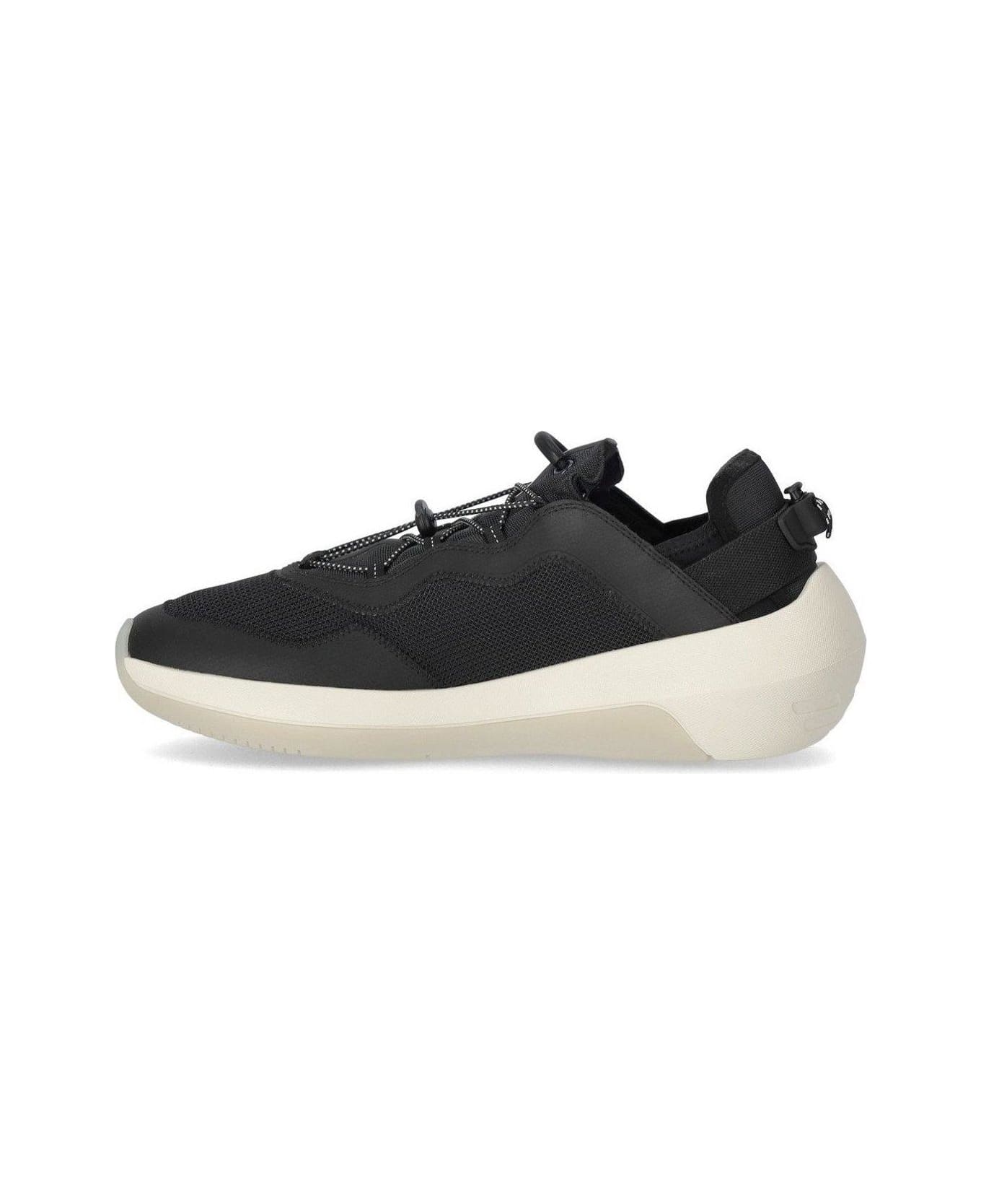 Emporio Armani Drawstring Fastening Mesh Sneakers - Blue