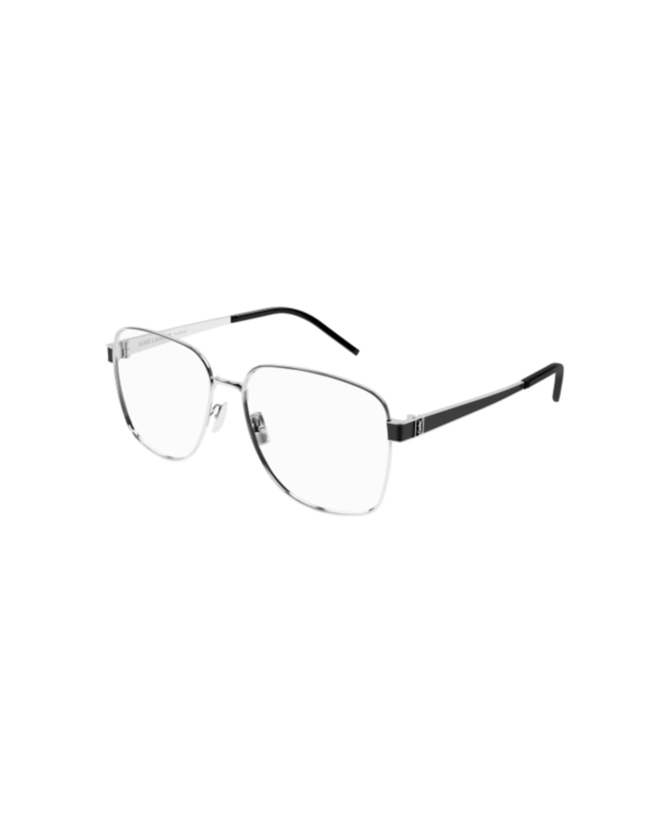 Saint Laurent Eyewear Sl M134002 Silver Silver Transpa - 002 silver silver transpa