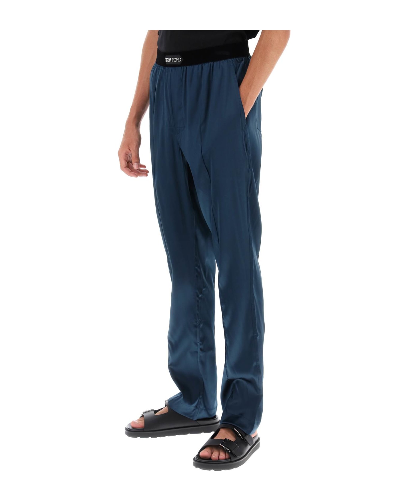 Tom Ford Silk Pajama Pants - DEEP OCEAN (Blue)