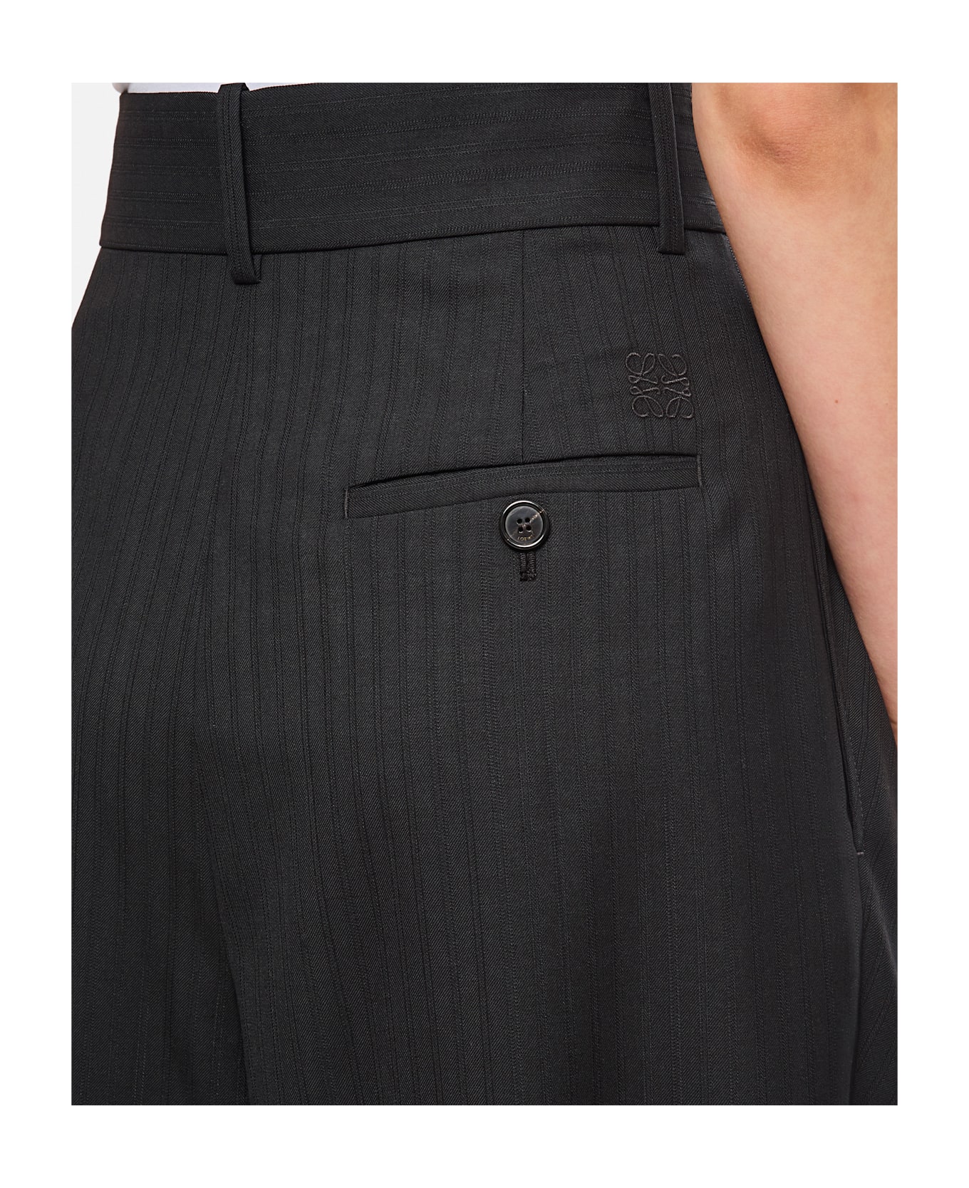 Loewe Wool Wrap Trousers - Black