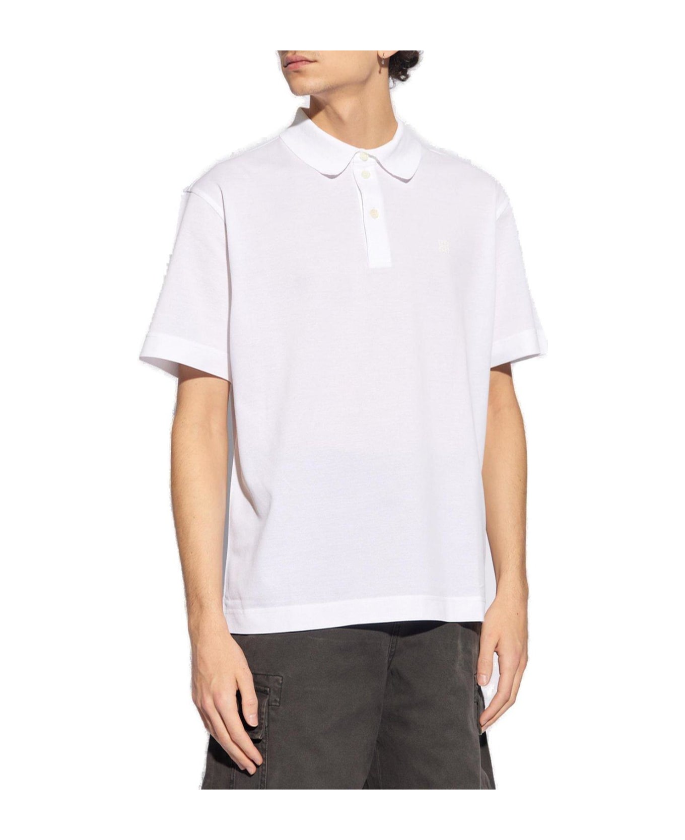 Givenchy Logo Embroidery Polo Shirt | italist