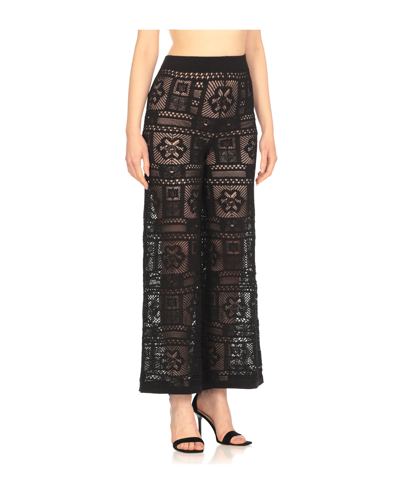 D.Exterior Cotton Pants - Black