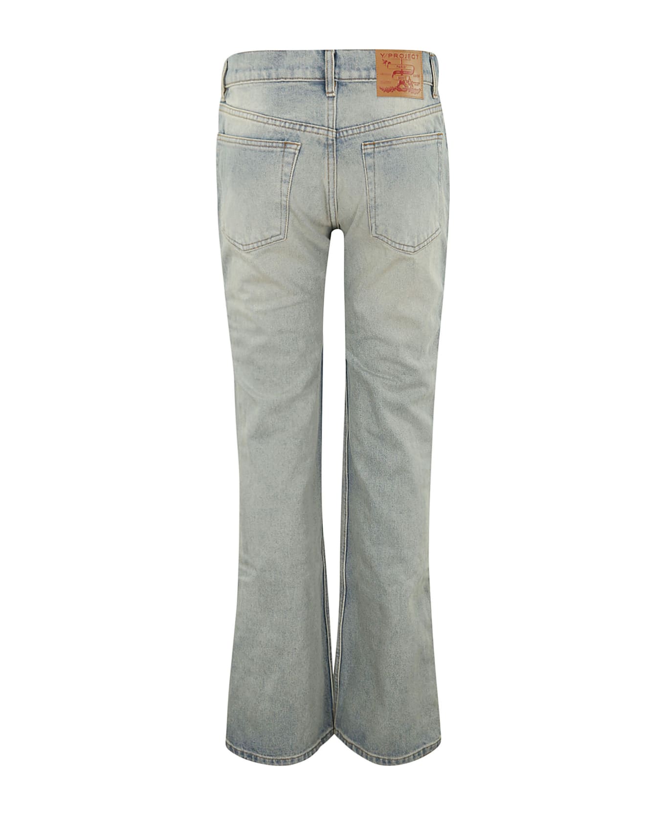 Y/Project Hook And Eye Slim Jeans - LIGHTSANDBLUE